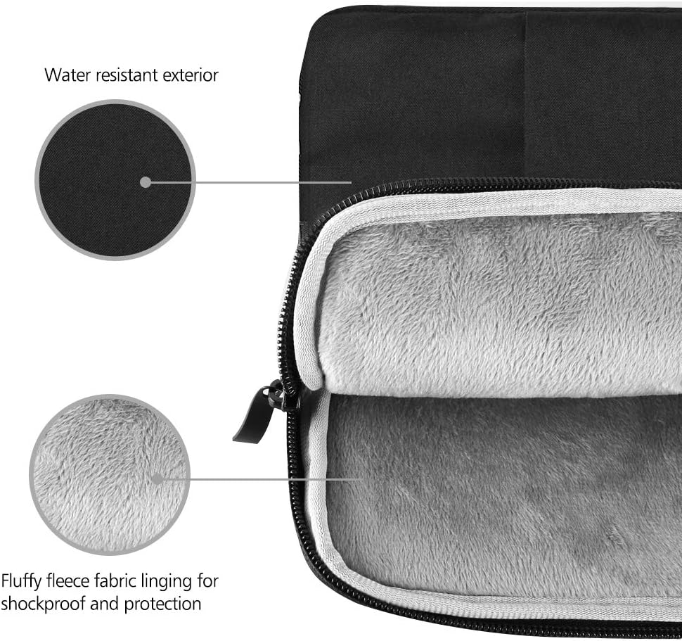 UPERFECT 18.5-inch Portable Monitor Case Polyester Laptop Sleeve Protective Case Vertical Style with Pocket Zipper for 18.5-inch Monitor Laptop Pad Tablet