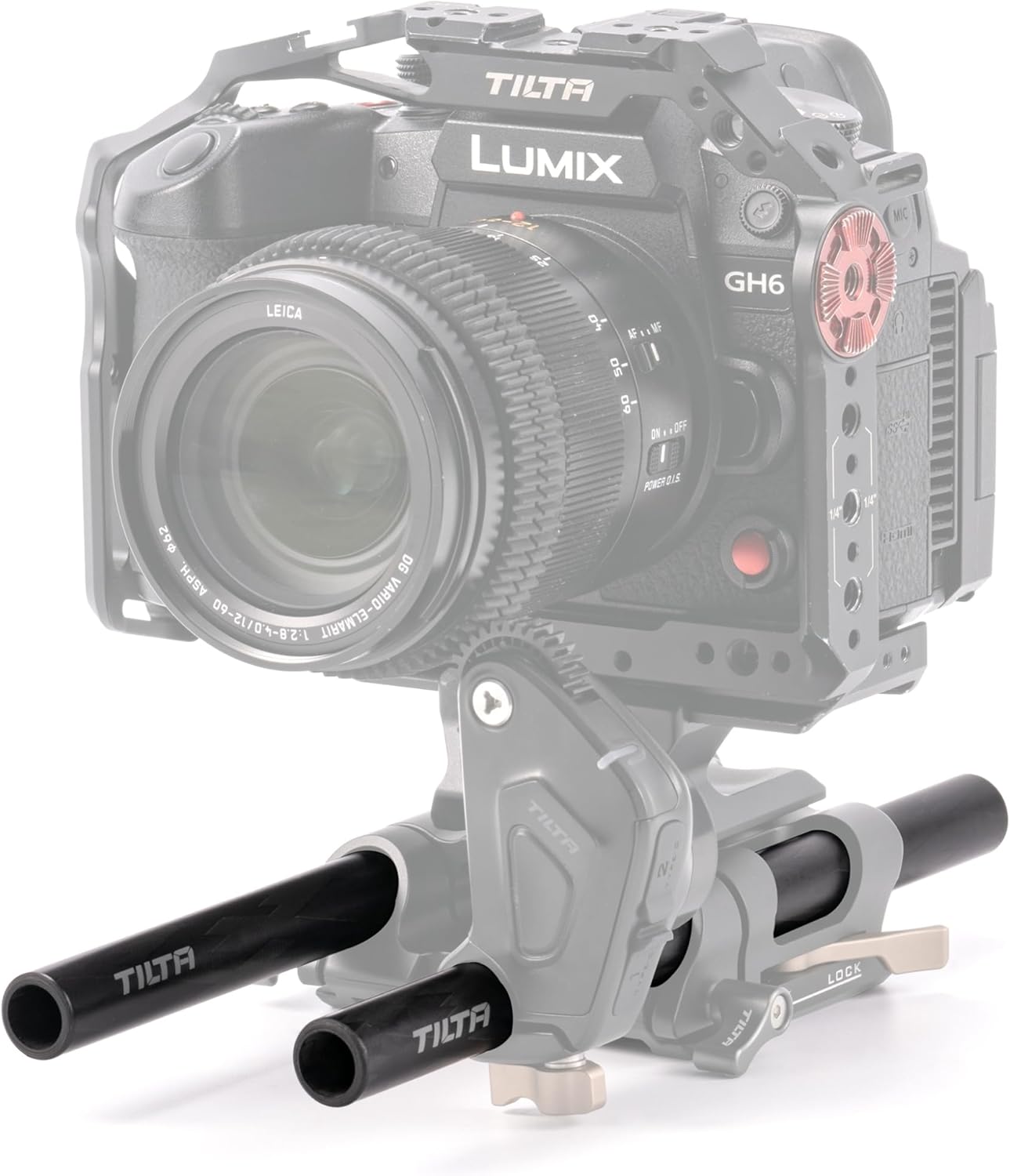 Tilta 2X Carbon Fiber Rods 15mm for Rail Support System | Increased Strength | Limited Reflection | Lightweight | DSLR Shoulder Rig, Camera Stabilizer Cage, Matte Box (20cm)