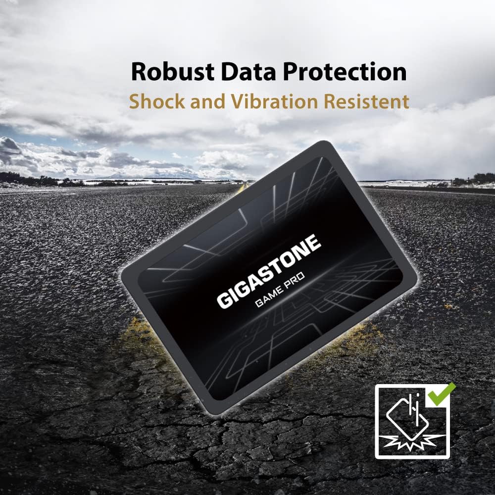 Gigastone SATA SSD 128GB (2-Pack) 2.5 inch SSD 510MB/s Upgrade Laptop PC Memory and Storage PS4 HDD Replacement 2.5" Internal Solid State Hard Drives SATA III SLC Cache 3D NAND Game Pro Performance