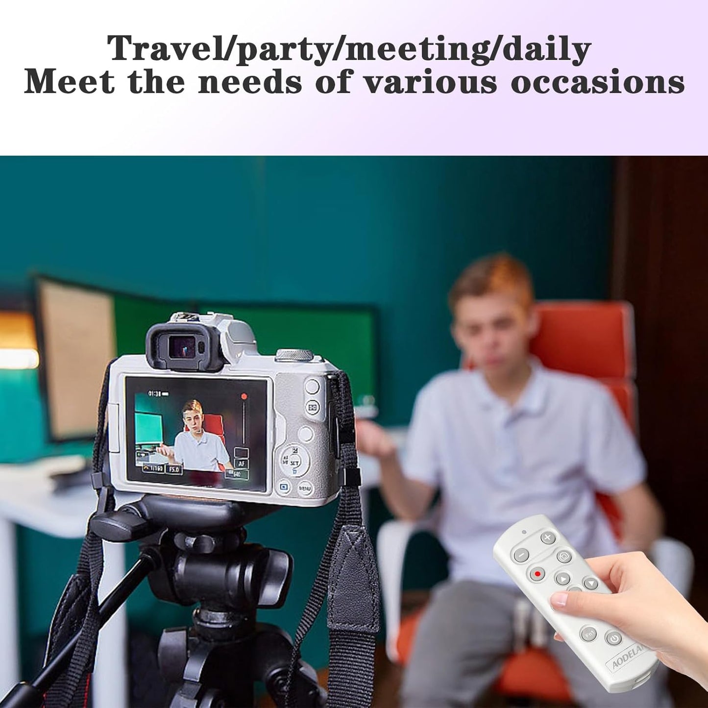 AODELAN Camera Remote Control Wireless Shutter Release for Nikon COOLPIX P1000 P950 B600 A1000 Z50 Z30 Z fc Z6 II Z7 II,Replaces Nikon ML-L7