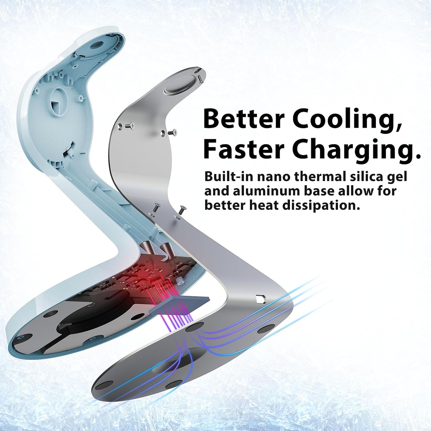 3 in 1 Charging Station for Apple Devices,Mag-Safe Charger Stand Fast Charging,Wireless Charger for iPhone 16/15/14/13/12 Series,& AirPods,& iWatch(USB Charger Included)