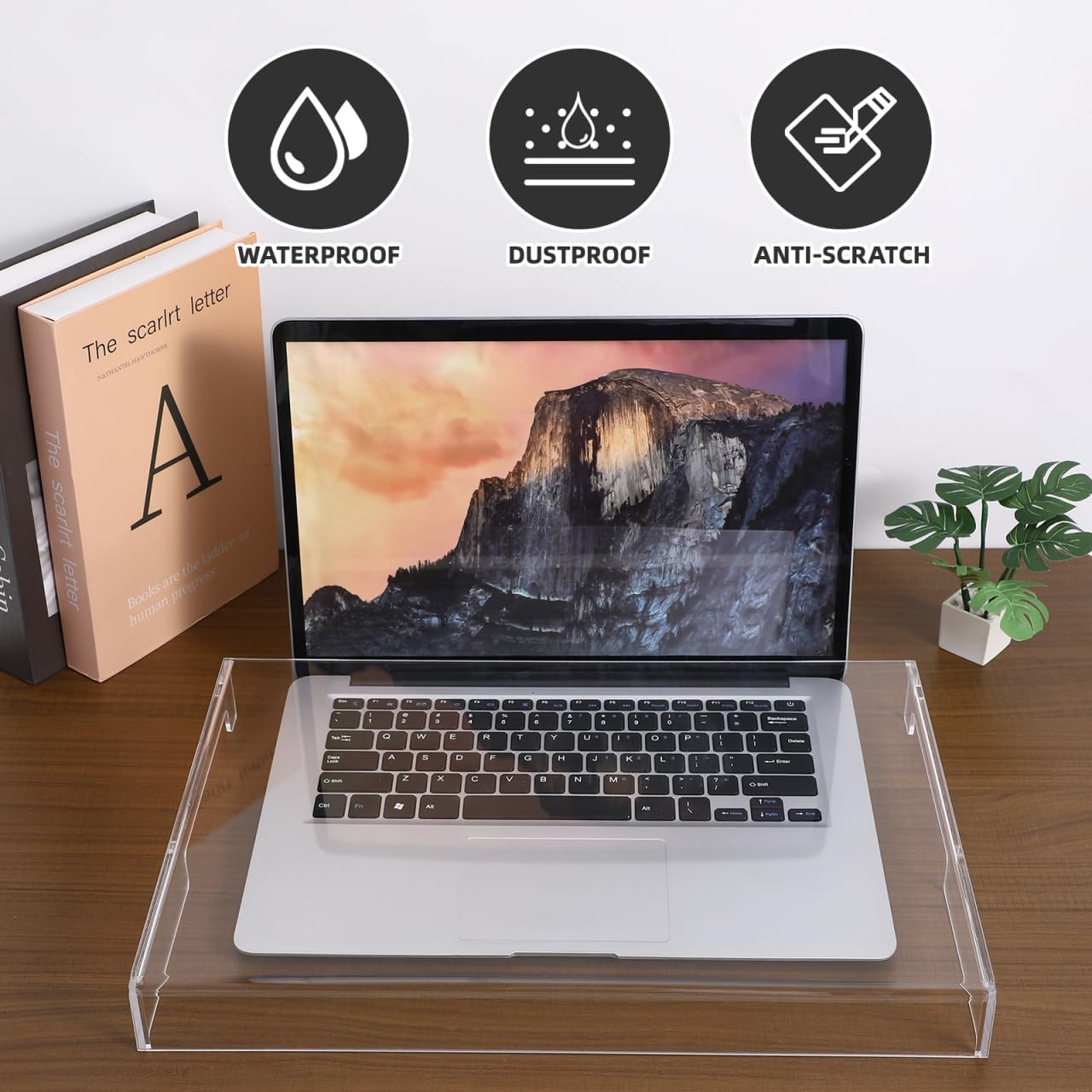 Computer Acrylic Keyboard Cover Clear Mechanical Keyboard Dust Cover Computer Keyboard Cover Transparent Protector Keyboard Protective Case 15.6inch Laptop Mouse