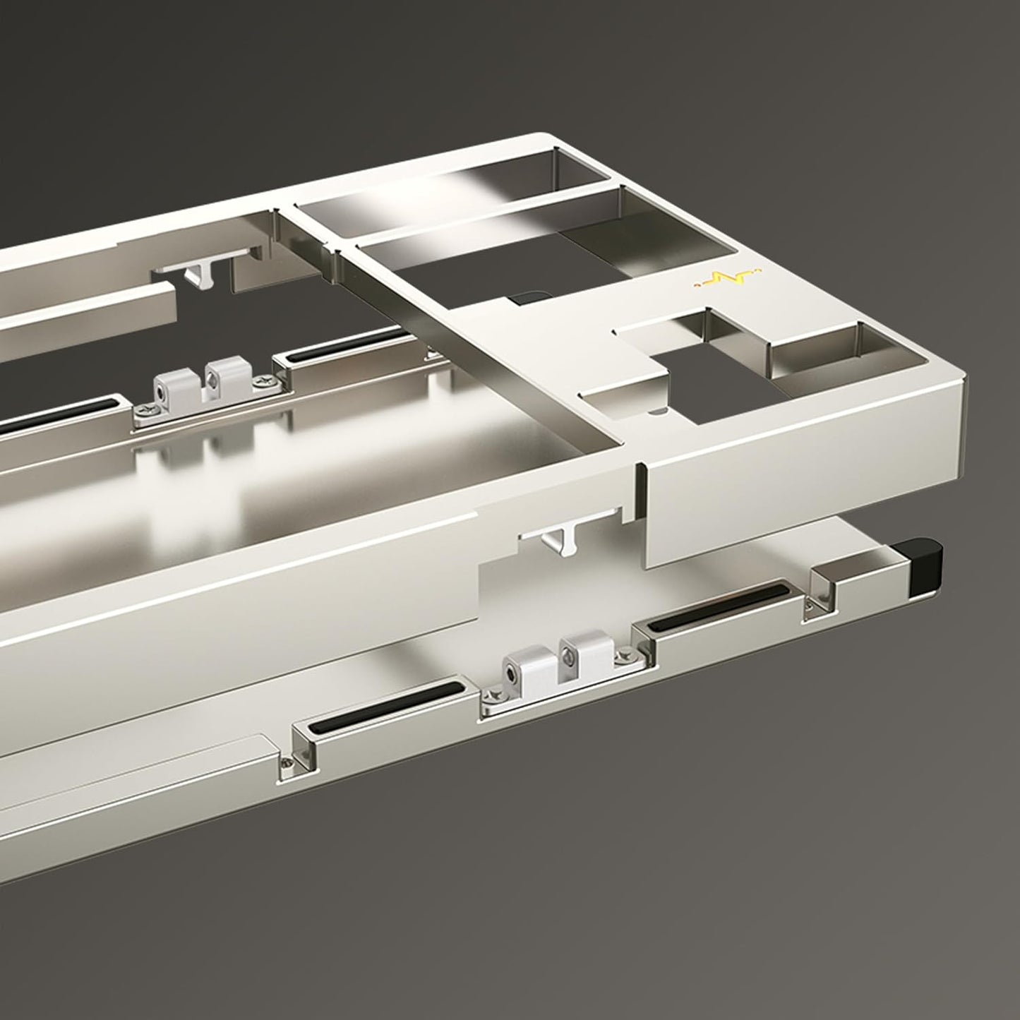 KEEBMONKEY WOBKEY Crush 80 Reboot CNC Aluminum 5-Second Quick-Release Triple-Mode Connectivity Mechanical Keyboard with Superior Acoustics (Lite Black)