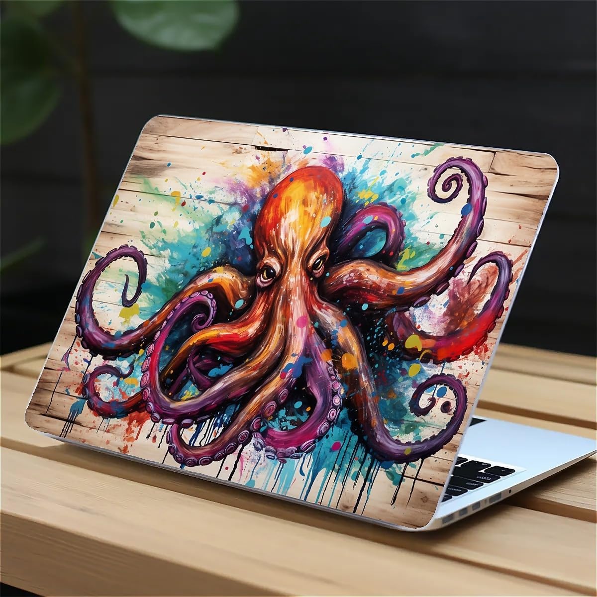 Compatible with MacBook Air 13.3 13.6 Inch Case 2022 2021 2020 2019 Plastic Hard Shell Case Cover,13.6 Air (A2681) M2 2022, Octopus