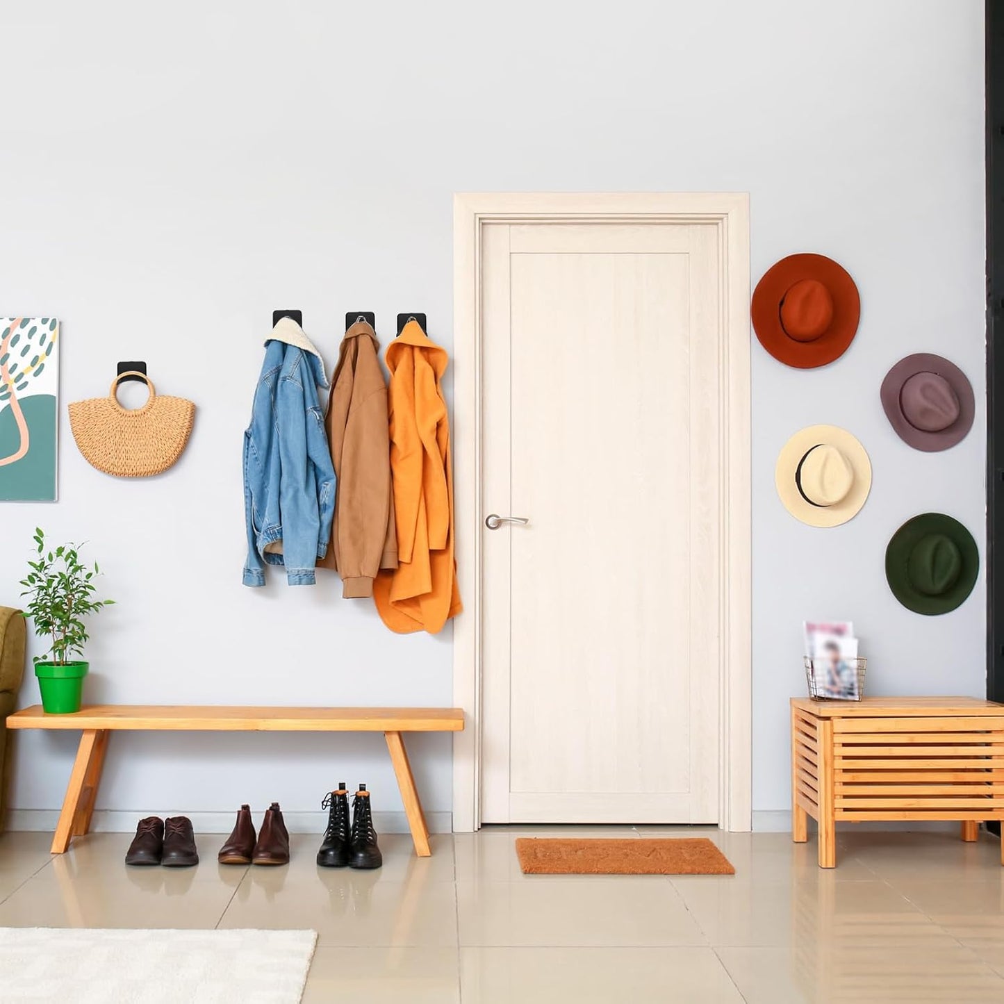 30 Pcs Headphone Wall Hangers Adhesive Gaming Headset Holder Hooks for Wall Mount Strong Universal Stand Hooks for Most Headphone Controller, Hat, Baseball Caps, Closet, Door