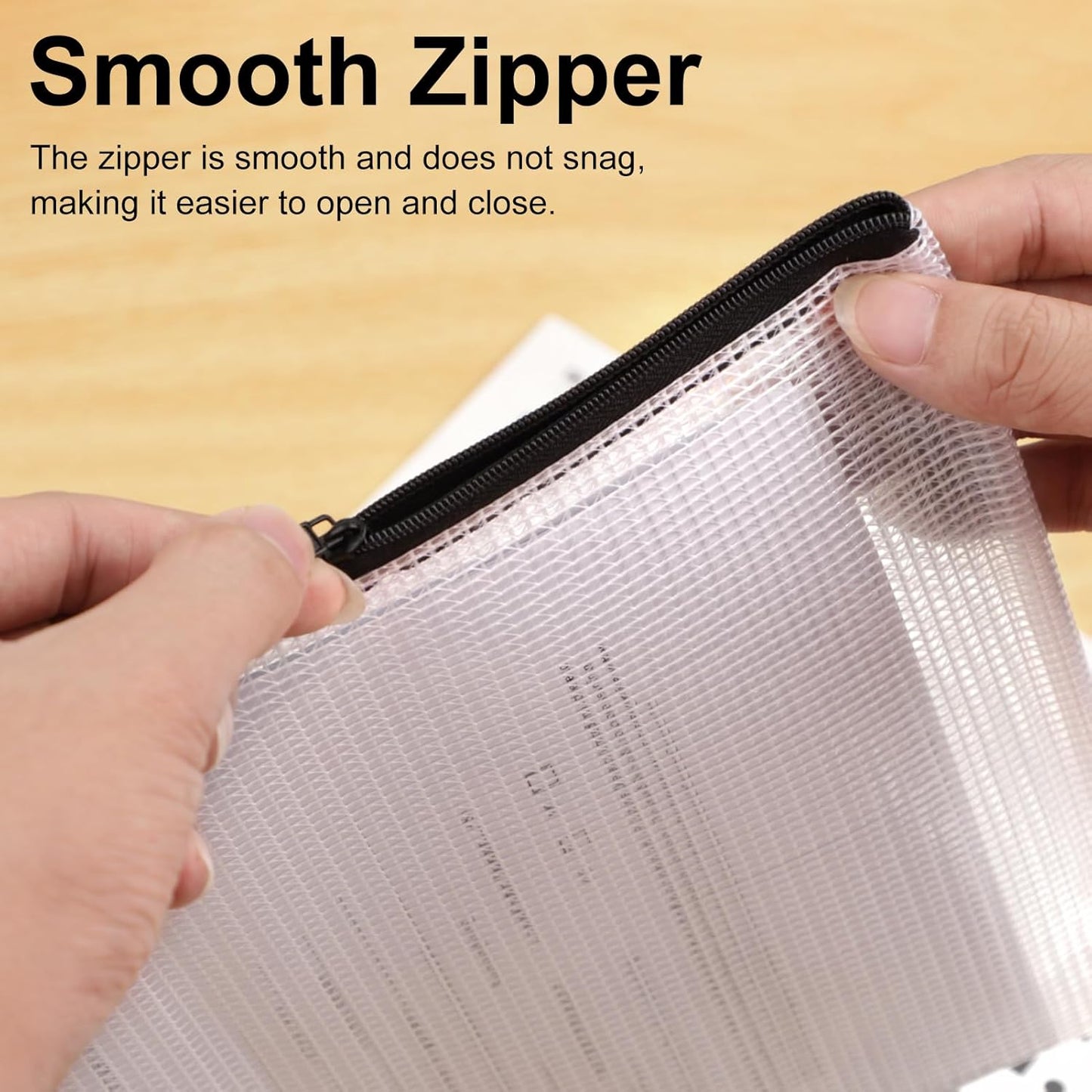 30pcs Multisize Mesh Zipper Pouch, YOPCDJ Lego Storage Organizer, 8 Sizes Waterproof Plastic Document Pouch, Bags for Travel Storage, Game, Office Supply and Home Organize