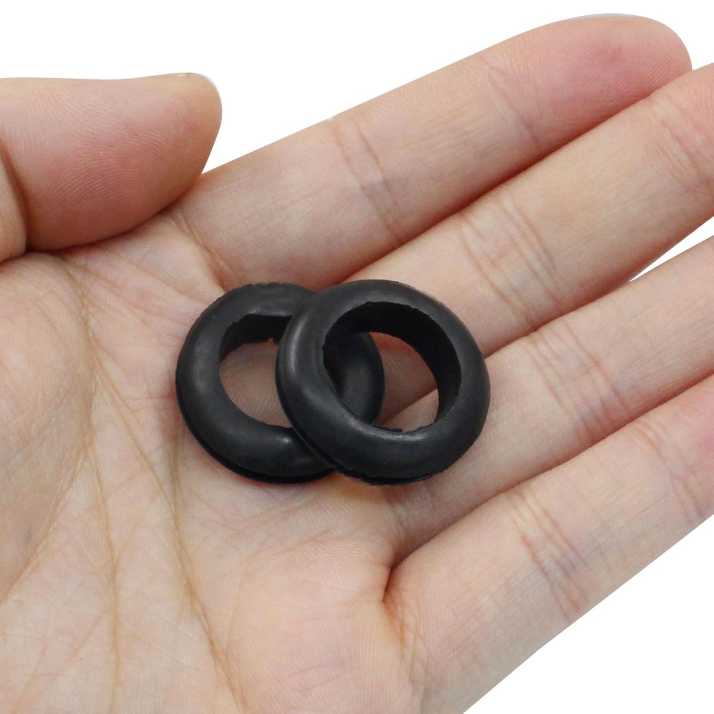 24 Pcs Rubber Grommets, 5/8" Inside Diameter 3/4" Drill Hole Rubber Wire Grommets O Ring Grommets for Wire, Firewall, Cables, Plugs, Automotive(Black)