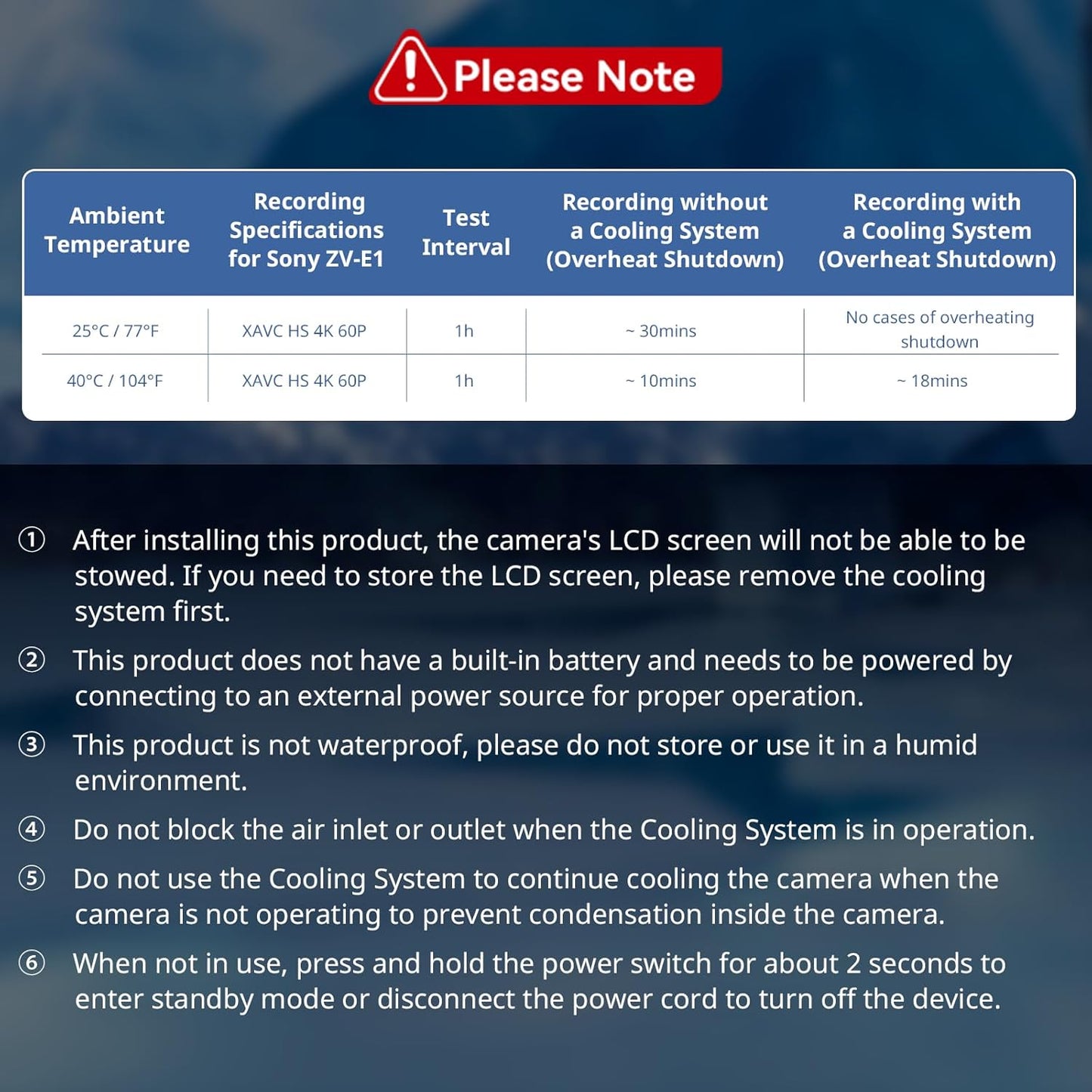 SmallRig Camera External Cooling System for Sony/for Canon/for FUJIFILM, Snap-On Cooling Fan with TEC Cooling Module for Sony ZV-E1/A7 IV/A6700/FX3, for Canon R5/R6, for FUJIFILM X-T4/X-S10