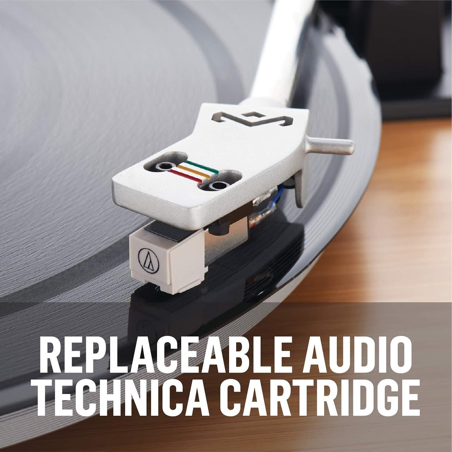 House of Marley Stir It Up Turntable, Vinyl Record Player with 2 Speed Belt Drive for 33/45 RPM, Built in Pre-Amp, Headphone Jack and Made from Sustainable Materials. for Wired Speakers Only