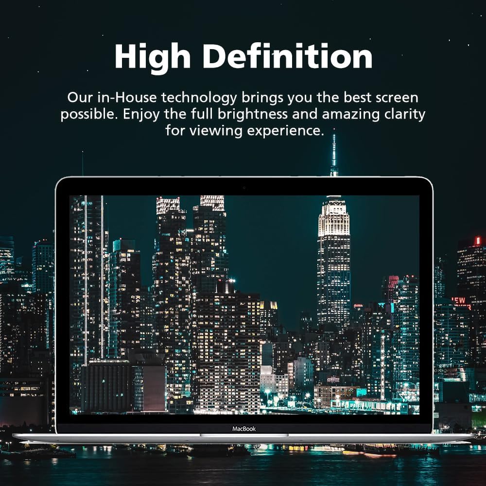 Magnetic Privacy Screen Protector for MacBook Pro 15" (2017-2019), Removable Anti Glare Anti Blue Light Anti Spy Screen Filter