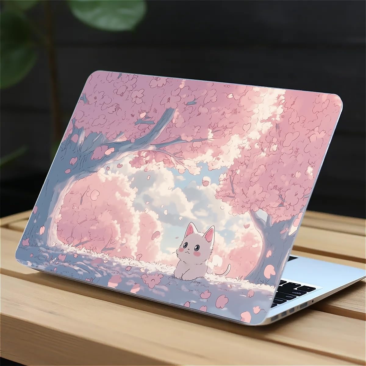 Compatible with MacBook Air 13.3 13.6 Inch Case 2022 2021 2020 2019 Plastic Hard Shell Case Cover,13.6 Air (A2681) M2 2022, Cute Cat