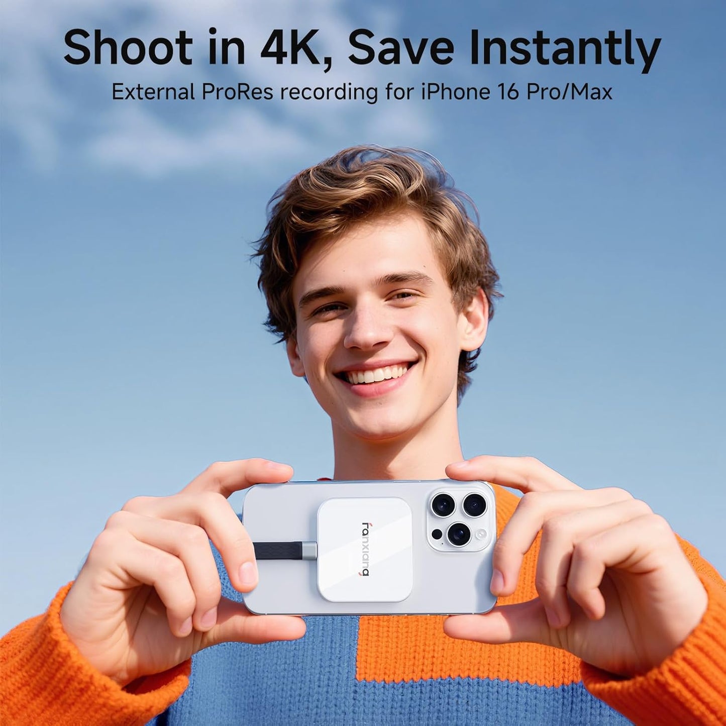 500GB Magnetic External SSD,2000MB/s Type-C USB 3.2 Gen 2x2 Portable SSD,Ultra-Slim External Hard Drive,4K ProRes Recording & Store,External Solid State Drive for iPhone15/16/Android/PC/Mac -PS2005