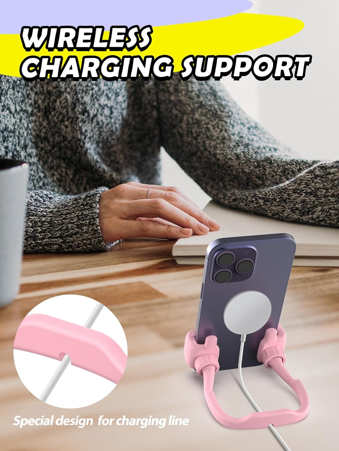 Cell Phone Stand Thumbs Up Lazy Phone Stand - Phone Holder 2025 College Graduation Gifts for Her Him Cellphone iPhone Stand for Desk Birthday Gifts for Teens Girls Boys Adults Women Men Wife