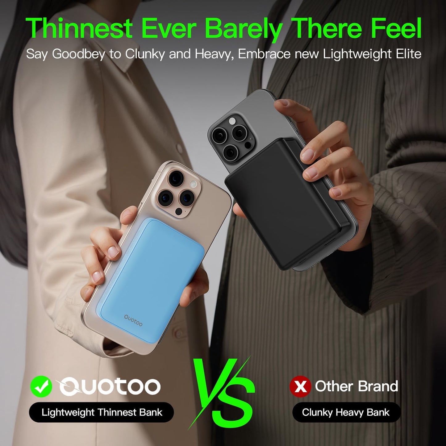 2025 Magnetic 15W Power Bank for iPhone,5000mAh Magsafe Battery Pack with 20w Fast Charging,Slim Magsafe Power Bank in&Out,with LED Display,Wireless Portable Charger for iPhone 16/15/14/13/12 Series