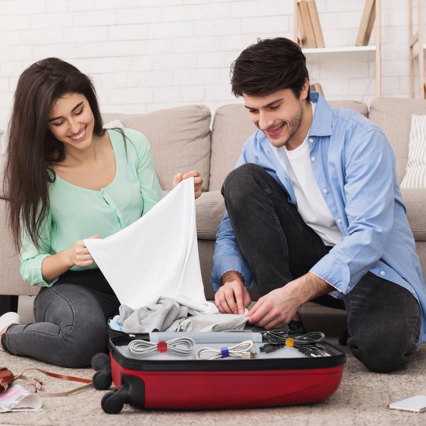 Cable Ties 180PCS, 4+6+8+10 inch Reusable Multi-Colour Cable Ties Wire Ties Cord Organizer Cable Organizer Adjustable Cable Management for Cable Management (4+6+8+10 Inch(Colorful))