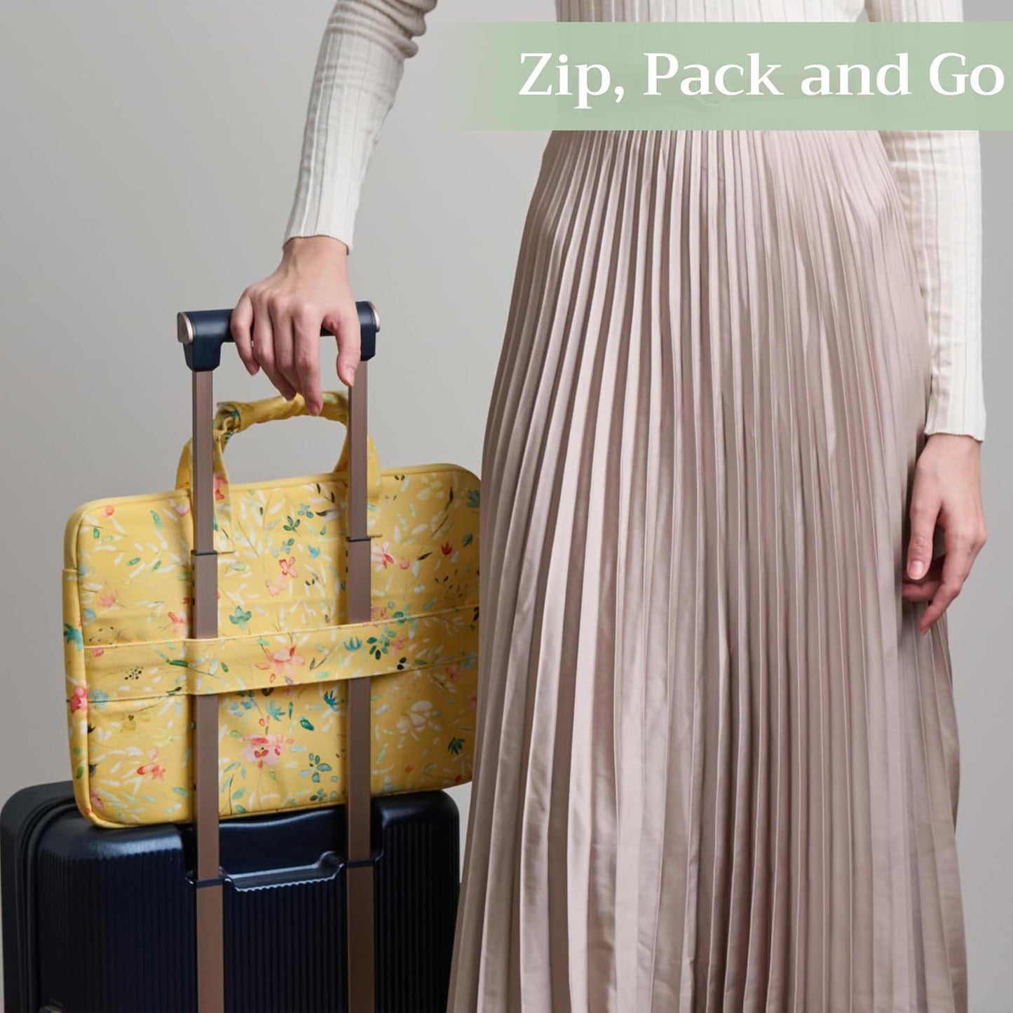 Maison d'Hermine Laptop bag with front pocket Stain and water repellent Cotton canvas