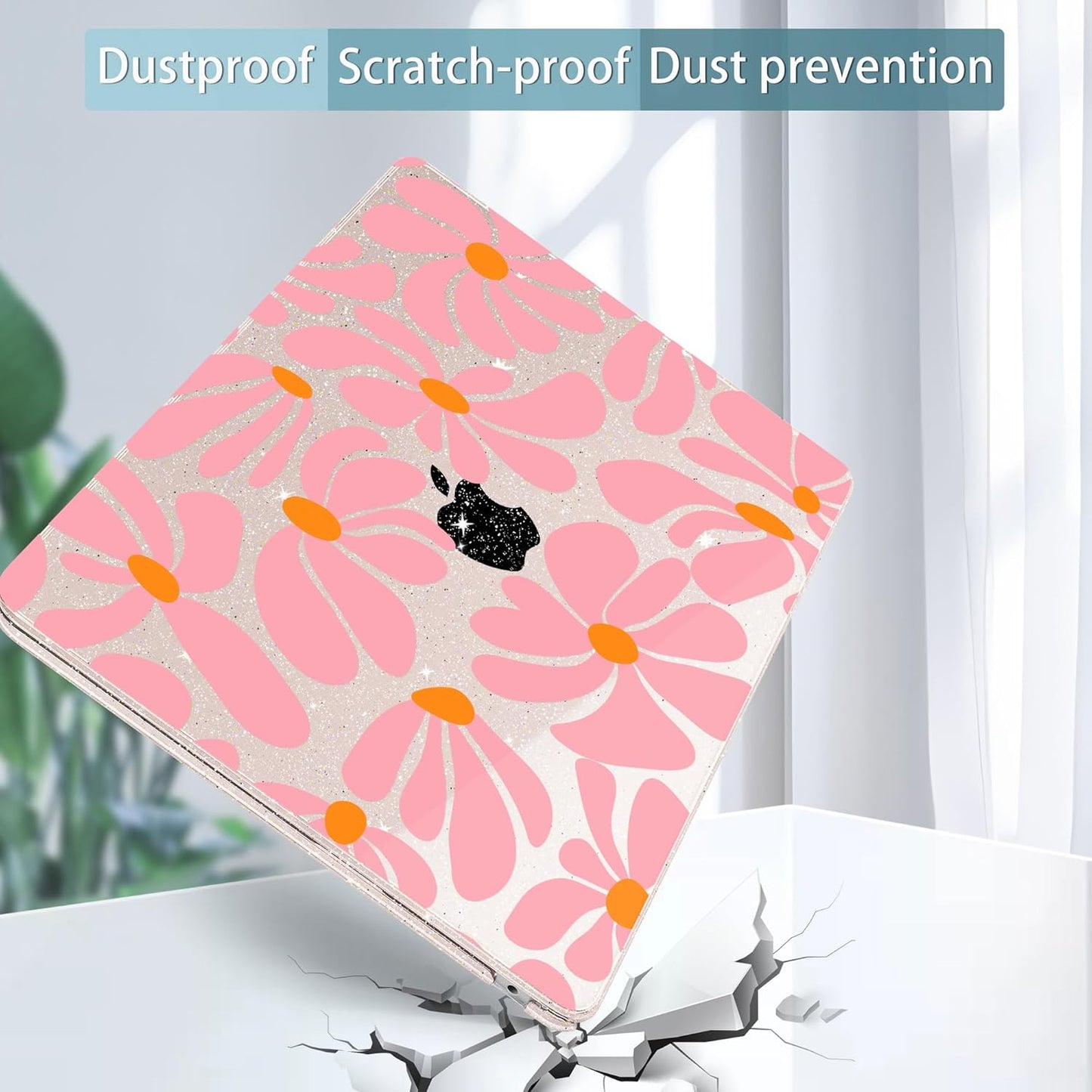 May Chen for MacBook Air 13.6 Inch Case 2025/2024/2023/2022 Release (Model A2681 A3113 A3240, M2 M3 M4 Chip) – Hard Shell Laptop Cover with Keyboard Cover & Screen Protector,Groovy Flower
