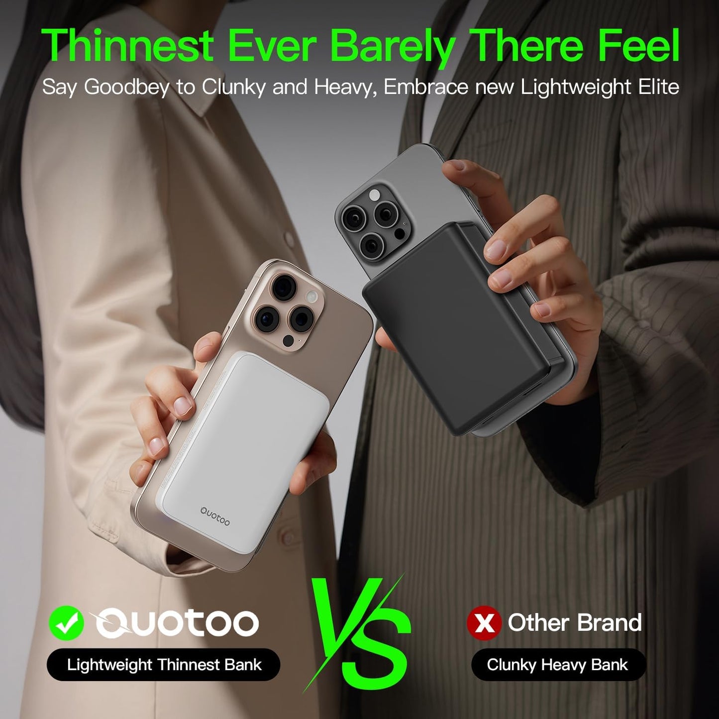 2025 Magnetic 15W Power Bank for iPhone,5000mAh Magsafe Battery Pack with 20w Fast Charging,Slim Magsafe Power Bank in&Out,with LED Display,Wireless Portable Charger for iPhone 16/15/14/13/12 Series