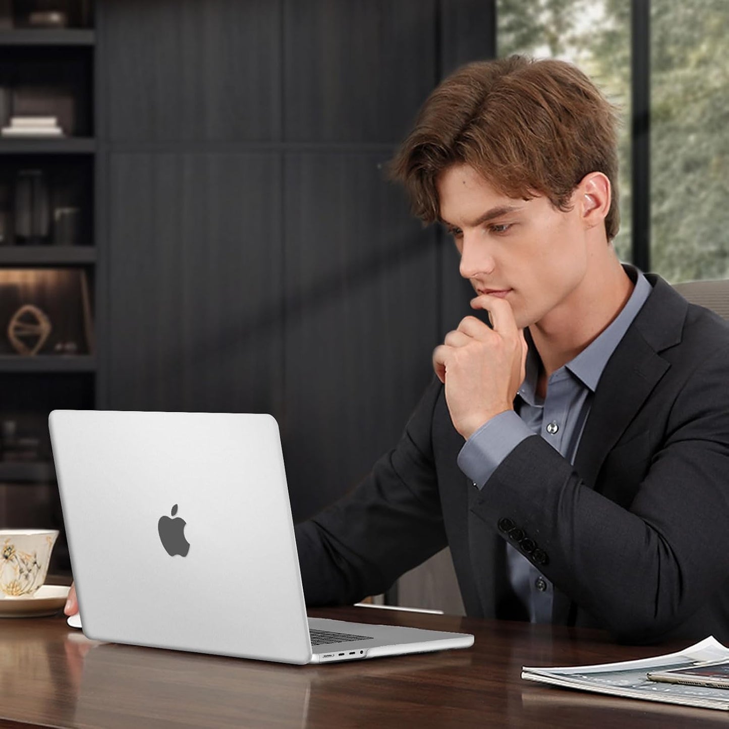 MOSISO Compatible with MacBook Pro 16 inch Case 2025 2024 2023 2022 2021 M4 M3 M2 M1 A3403 A3186 A2991 A2780 A2485, Natural Original Color Hard Case&Keyboard Cover&Screen Film&Type C, Frost Clear