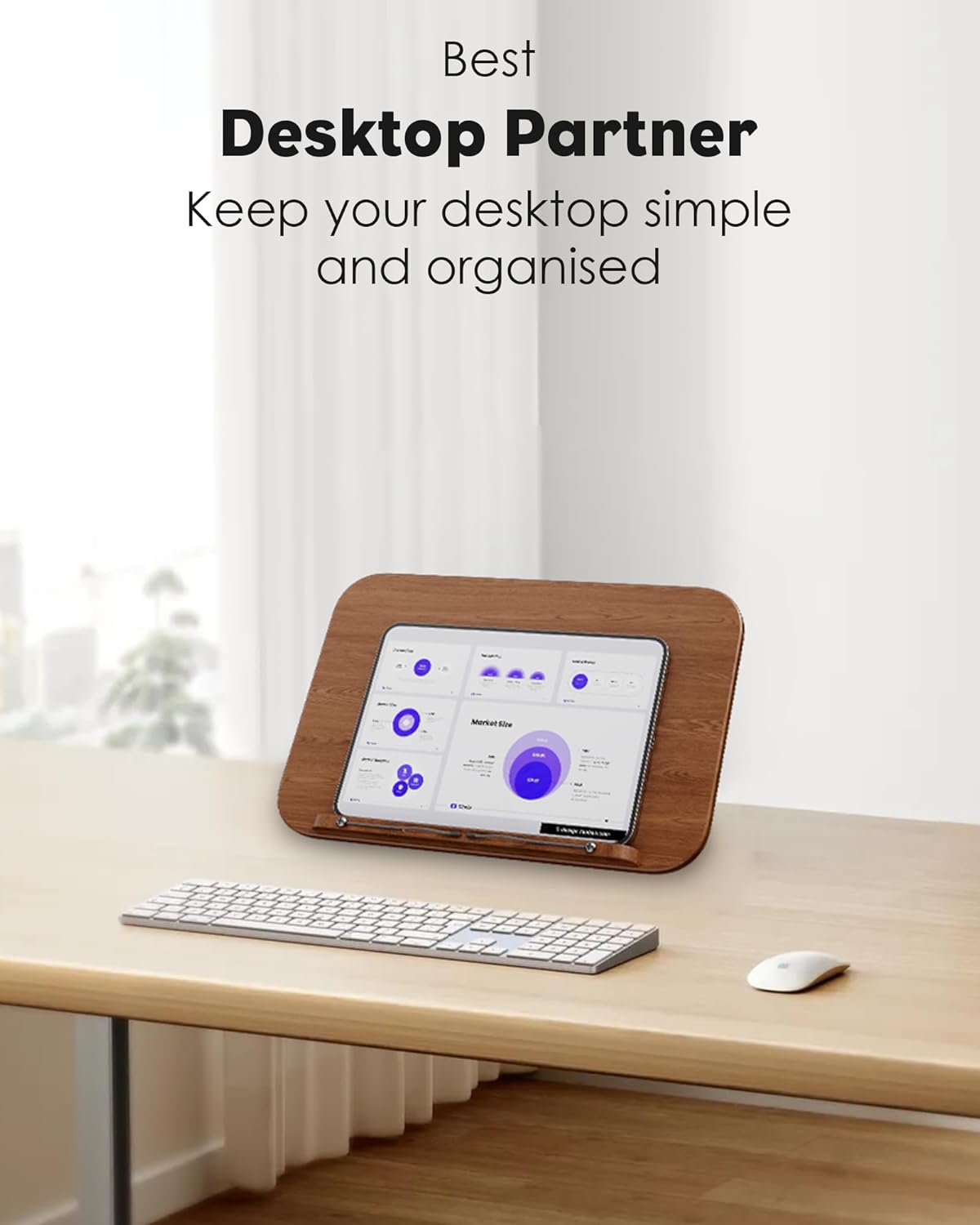 2 in 1 Dual-use Floor Book Stand & Desktop Book Stand,Height Adjustable from 33-63in, Adjustable Book Holder with Elastic Page Clips for Music Scores, Recipe, Tablet, Laptop