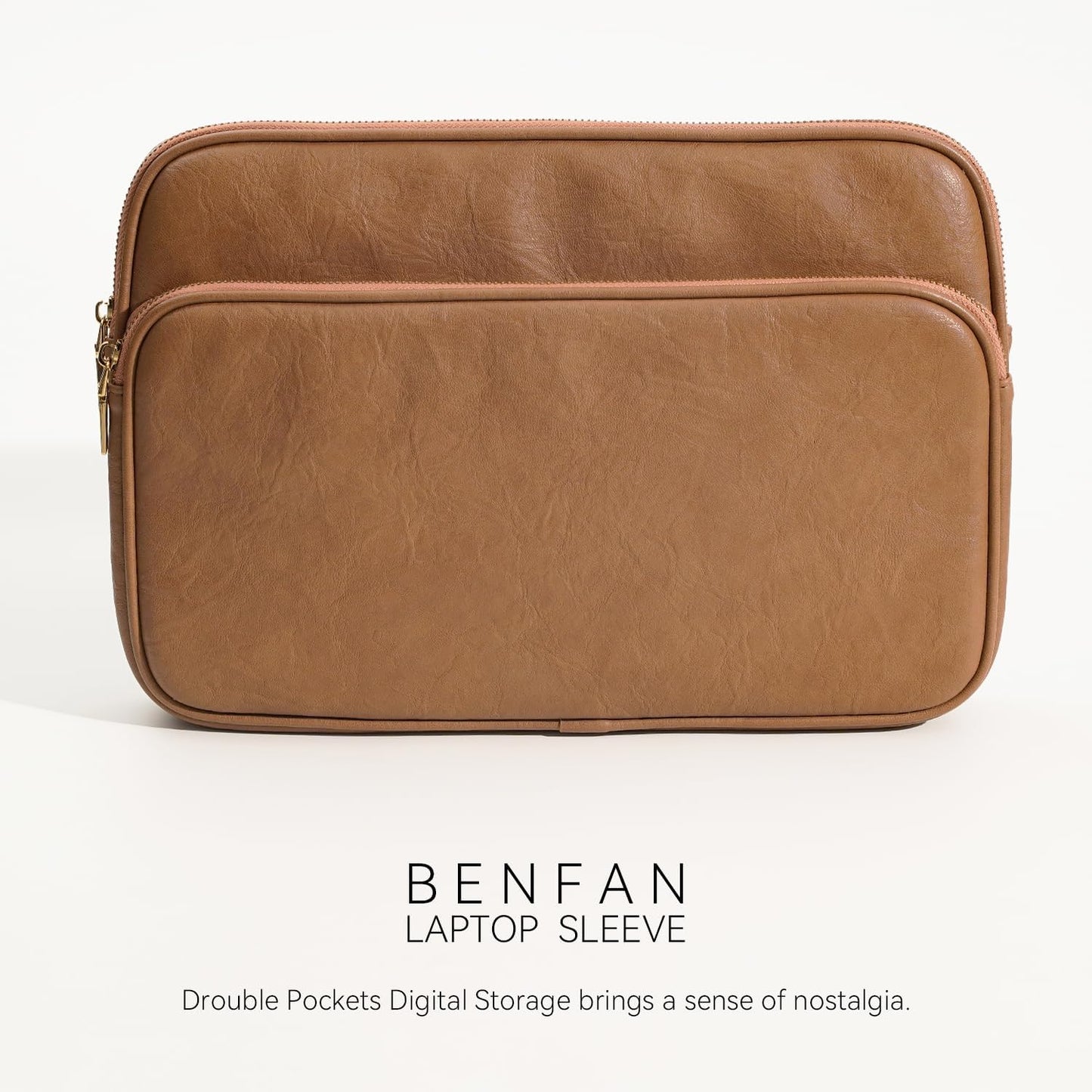 Laptop Sleeve Bag 14 Inch Compatible with MacBook Pro 14, MacBook Air 13, Surface Pro 9, Surface Laptop Studio Color Brown