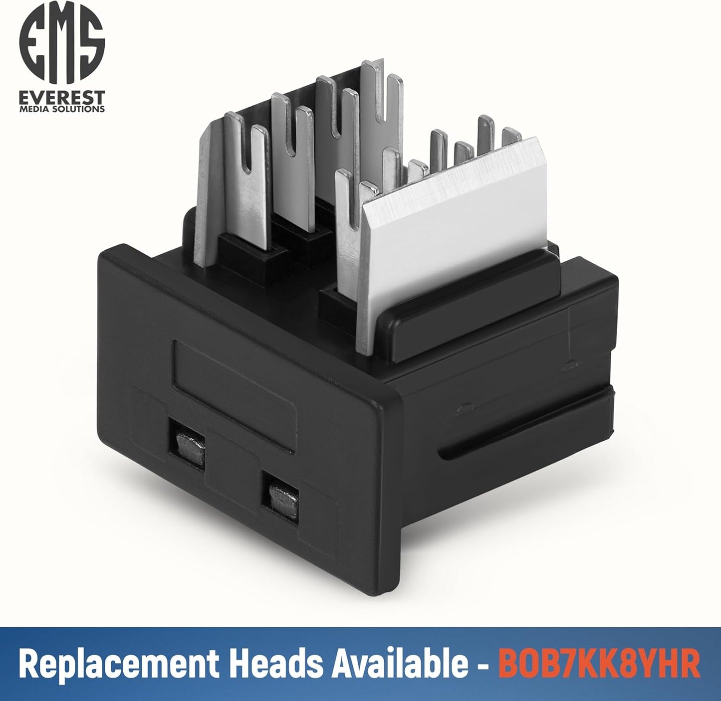 Everest easyJACK - 90° Angled Speed Termination Keystone Tool - Time Saver Network Punch Down Tool - To Be Used ONLY with Everest 90° Angled RJ45 Cat5e, Cat6a and Cat6 Keystone Jacks (B087N7QQD2)
