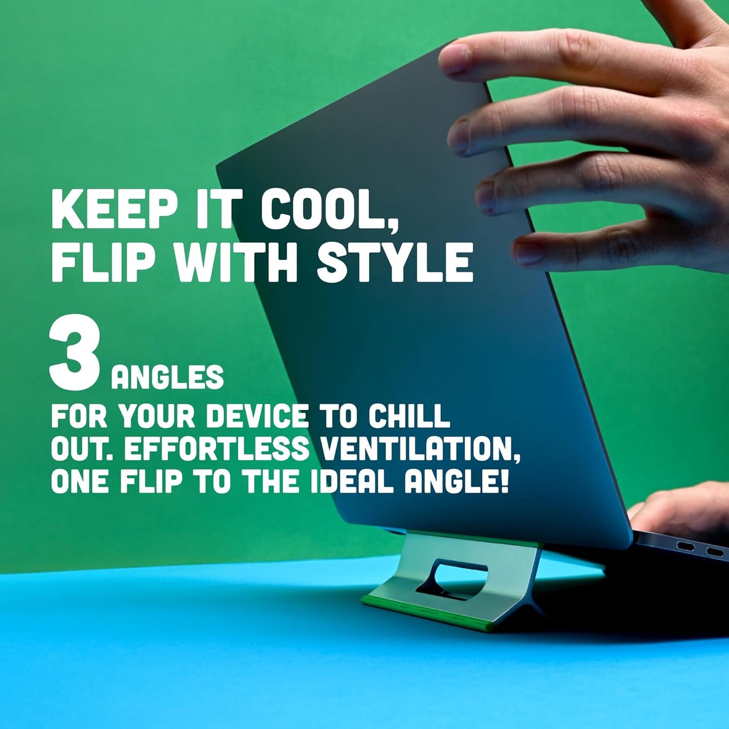 Steepy Portable Laptop Riser - 3 Height Adjustable Stand for Desk