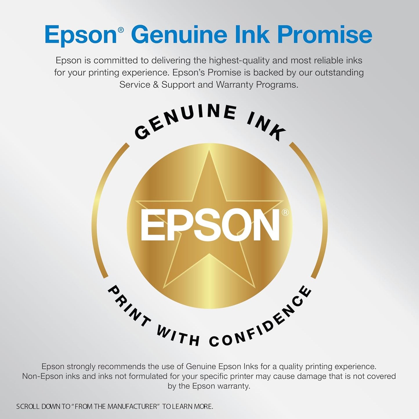 Epson EcoTank ET-2980 Wireless All-in-One Color Supertank Printer with up to 3 Years of Ink, Refillable Tanks, Perfect for Home, 15 PPM, 1.44" Color Screen, Auto 2-Sided Printing - Black