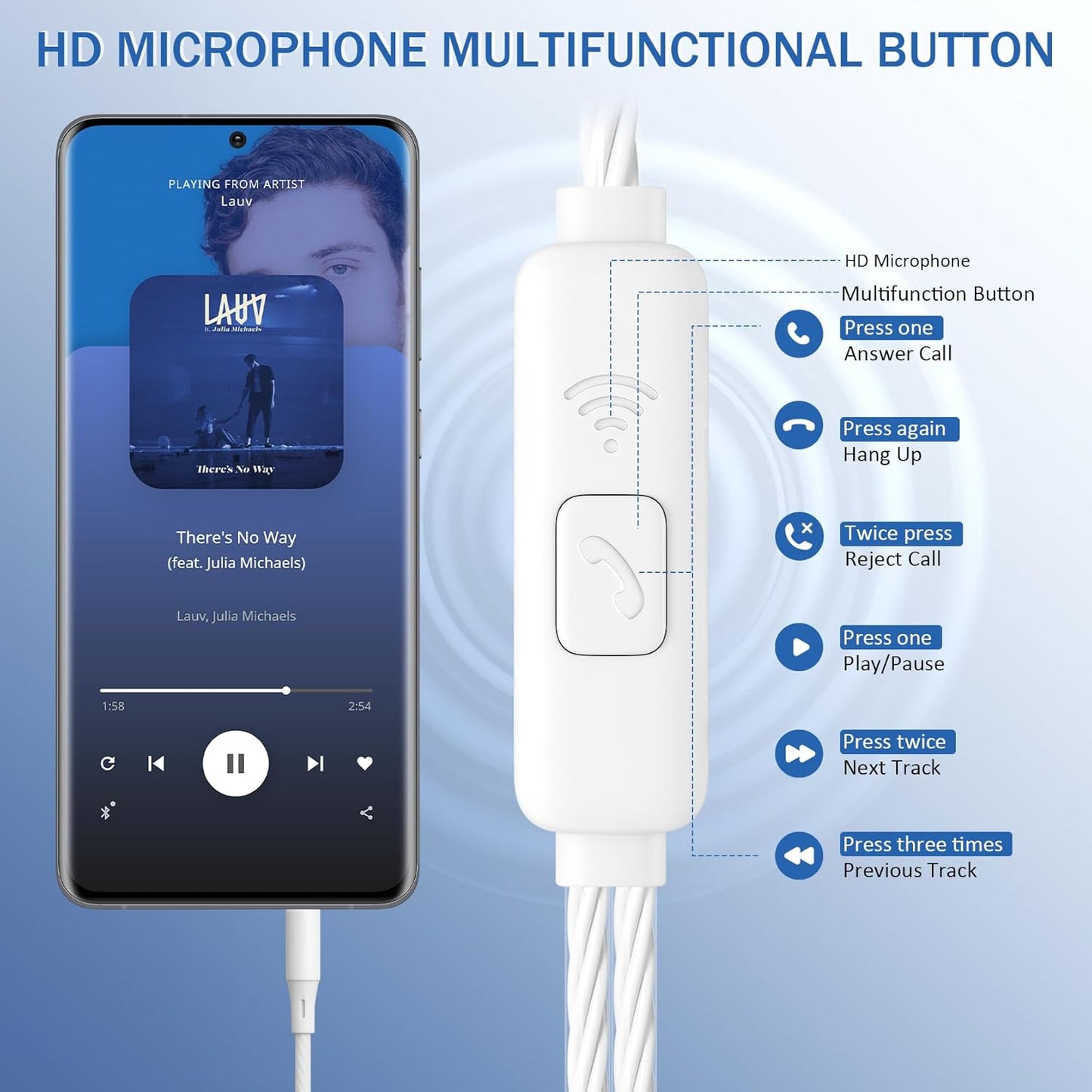 Earbuds Headphones with Microphone Pack of 5, Noise Isolating Wired Earbuds, Earphones with Powerful Heavy Bass Stereo, Compatible with Android, Phone, Laptops, MP3 and Other Interfaces (3.5mm)