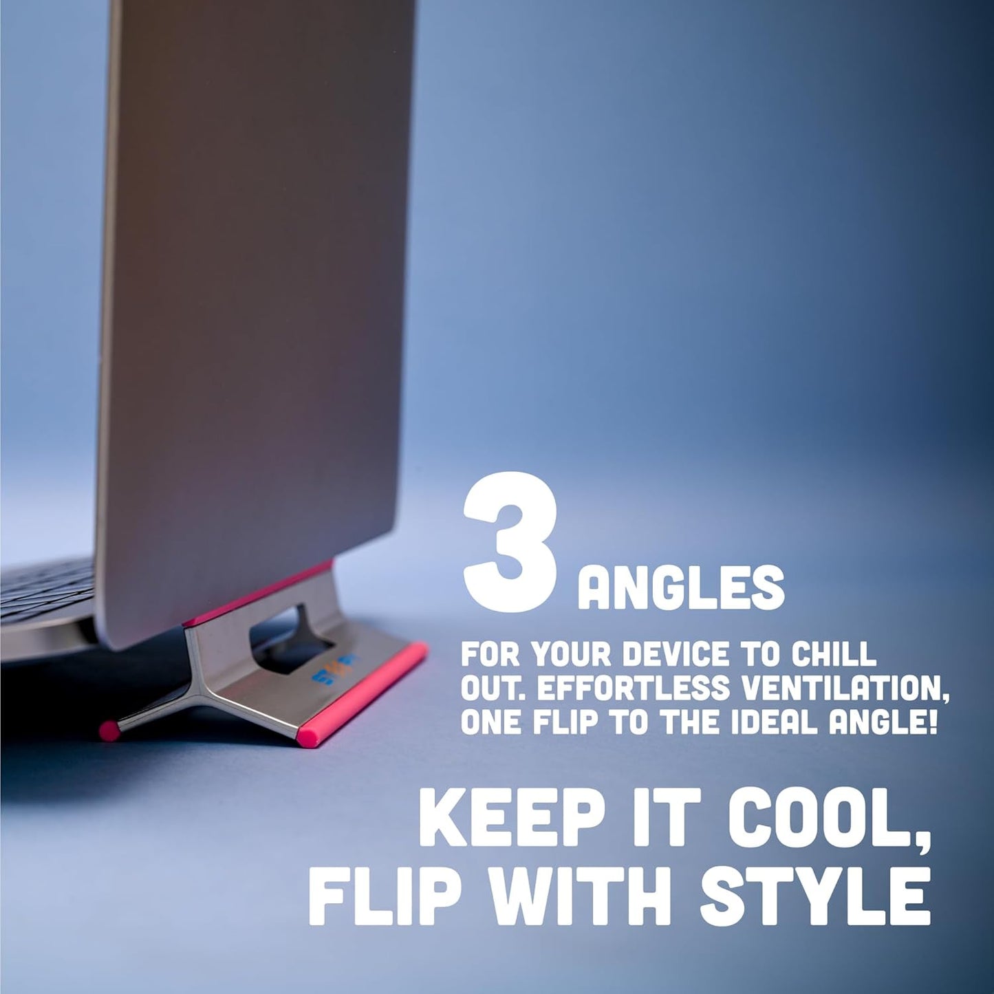 Steepy Portable Laptop Riser - 3 Height Adjustable Stand for Desk or Laptop