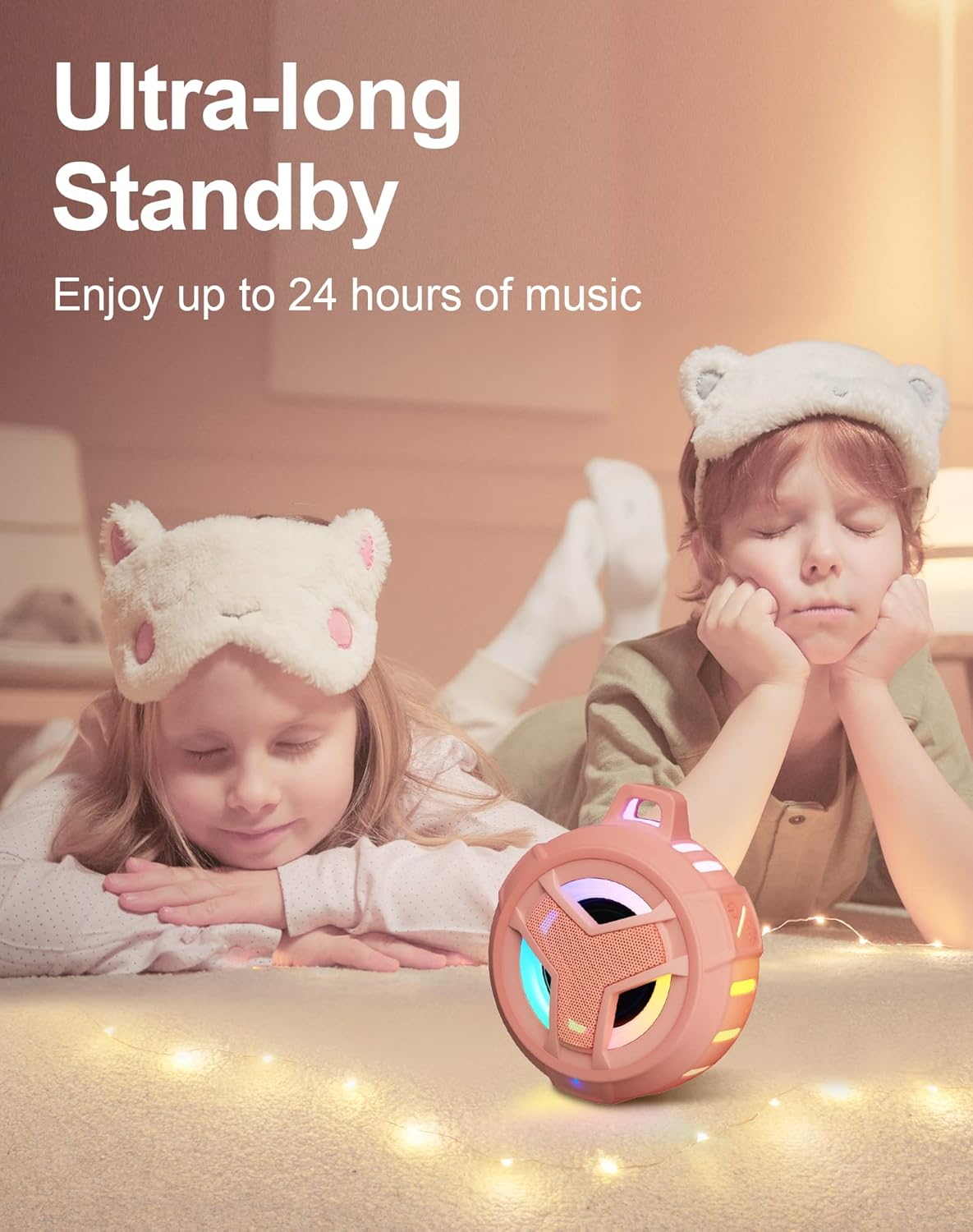 EBODA Bluetooth Shower Speaker, Waterproof Portable Wireless Speakers with Light, IP67 Floating, 2000mAh, Small Portable Speaker for Kayak, Beach, Pool Accessories, Gifts for Unisex