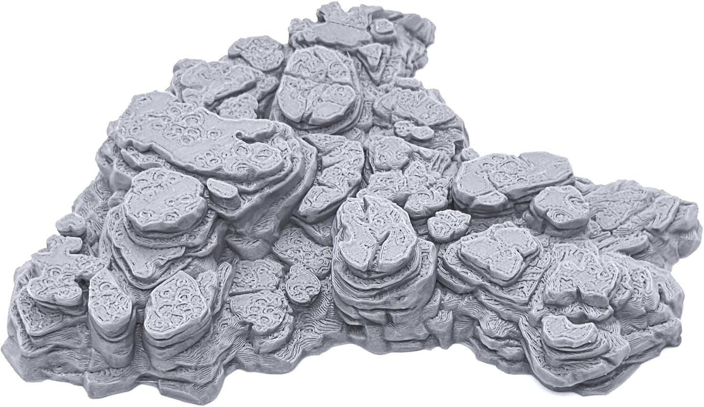 EnderToys Grotto Floors by Printable Scenery, 3D Printed Tabletop RPG Scenery and Wargame Terrain 28mm Miniatures