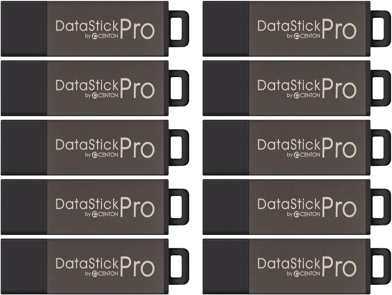 4GB DataStick Pro by Centon, 25 Pack, USB 2.0 Flash Drive Memory Stick for Storage and Backup