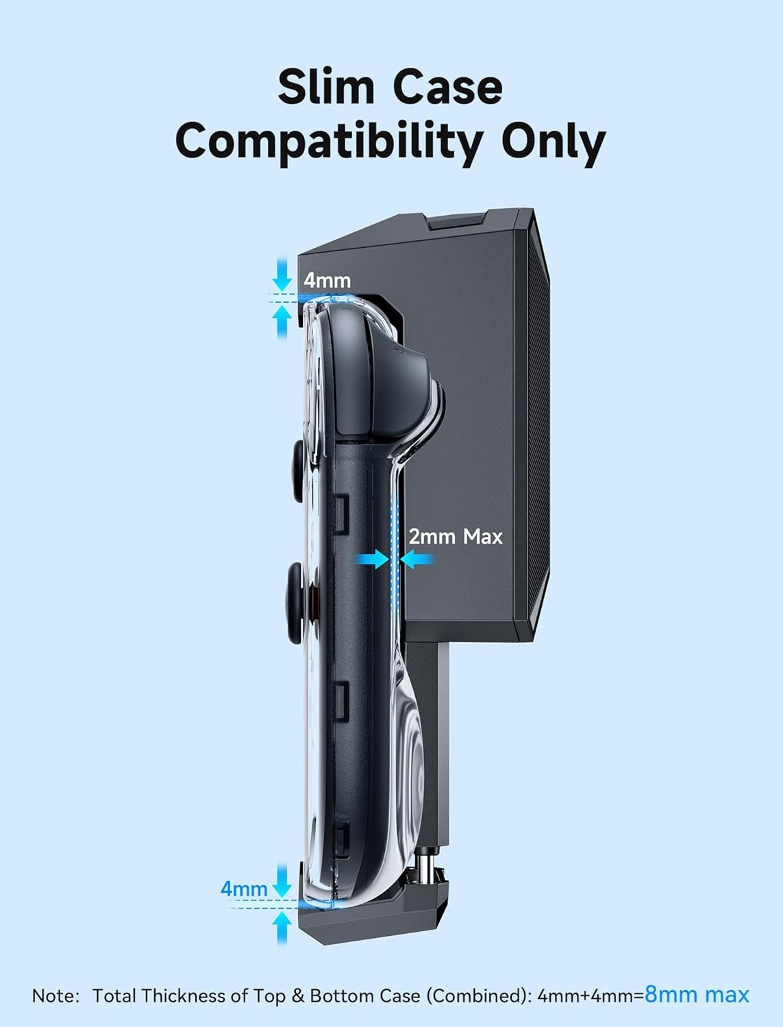 JSAUX Cooling Fan for Nintendo Switch 2 (2025), Cool Down Accessories for Switch 2 (Stepless Adjustable Fan Speed), Cools to Enhance Performance & Extend Console Battery Life - Black (GP0201A)