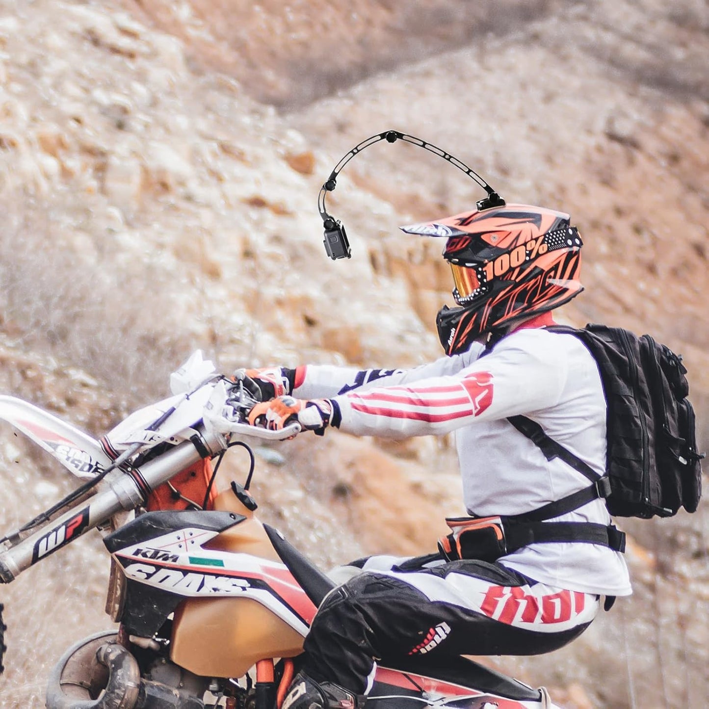 HSU Aluminum Alloy Curved Extension Arm Kit Metal Pole Mount Helmet Stick Extension Arm Mount for GoPro Hero 13/12/11/10/9/8/7/6 Black, DJI Osmo Action and More Action Cameras (7.9”/5.3”/3”) (Black)