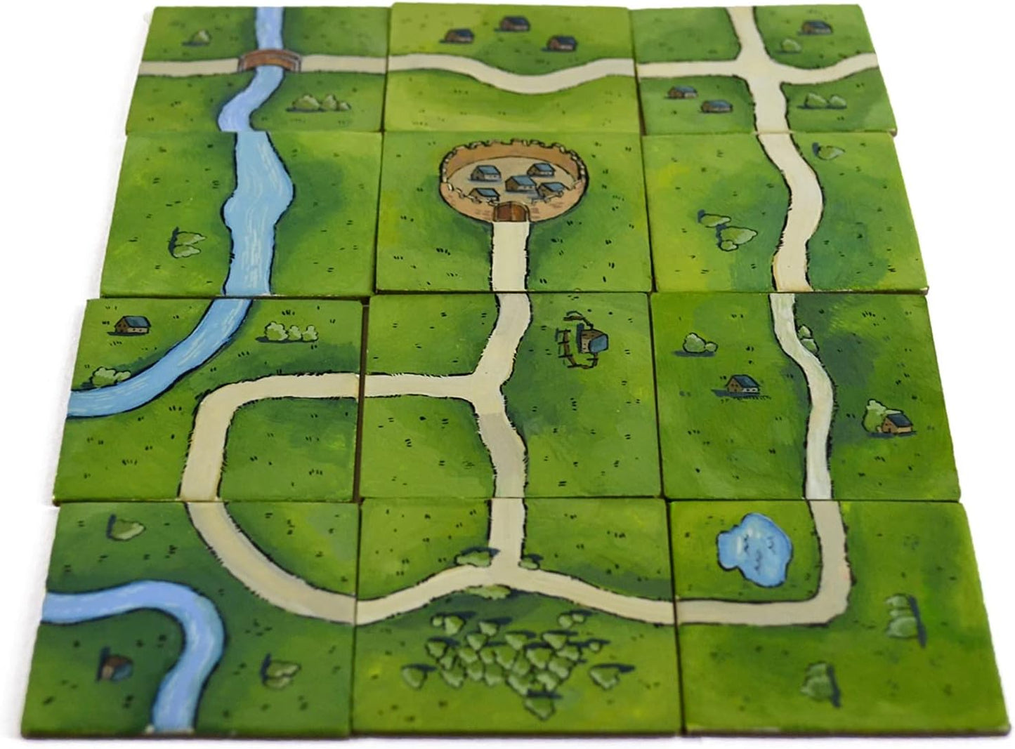 Apostrophe Games Square Board Game Tiles – 84Pcs Large Game Board Pieces Blank Game Board Chits, Same Size as Carcassonne– Create Your Own Custom Tiles