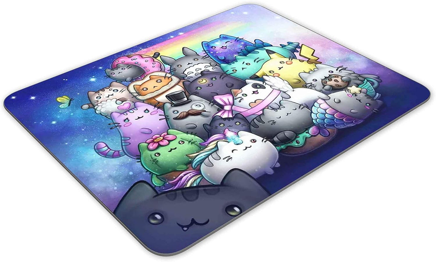 Cute Watercolor Animals Gaming Mouse Pad, Rectangle Mouse Pad Size(9.84"x7.87")