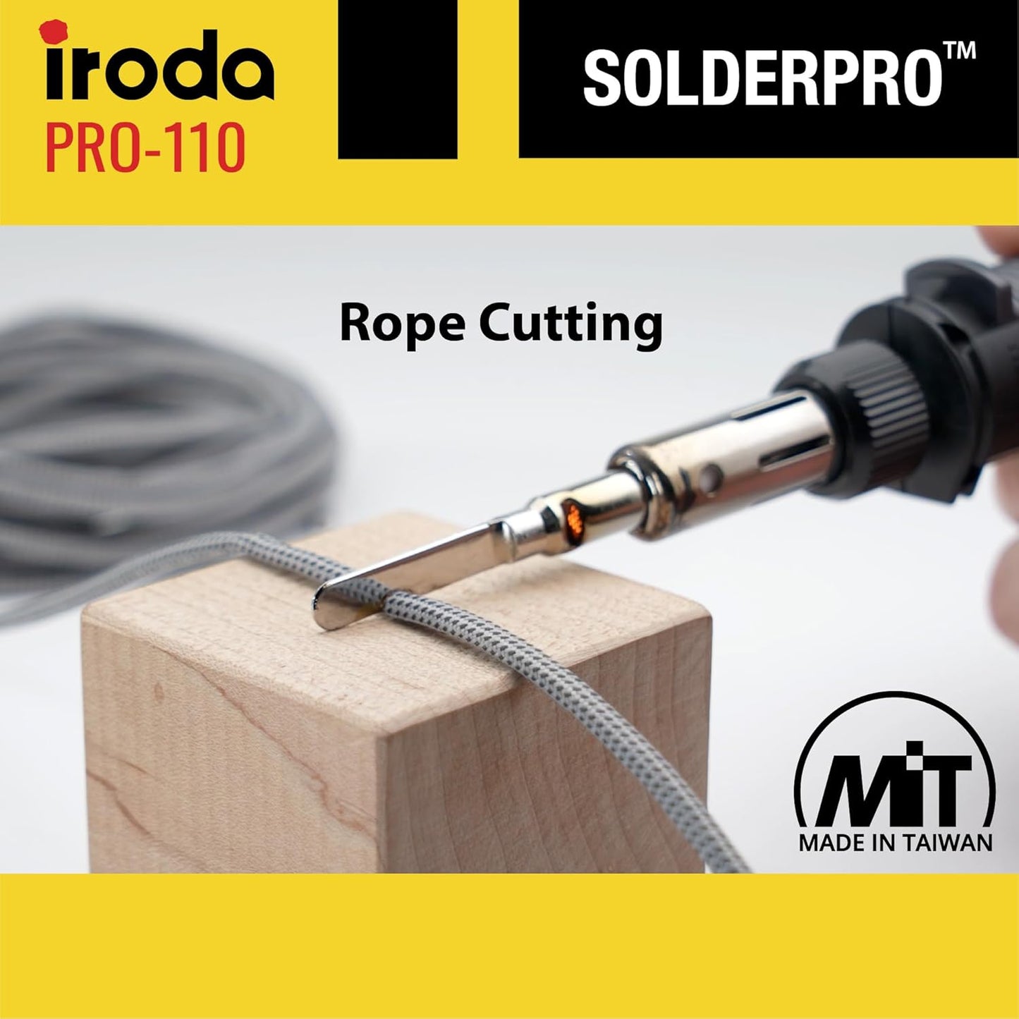 IRODA SolderPro 110 Cordless Butane Soldering Iron Kit, 115 MIns Run Time, Rapid Heat Up, Professional Set With Tips & Sturdy Tool Case (No Butane Included)