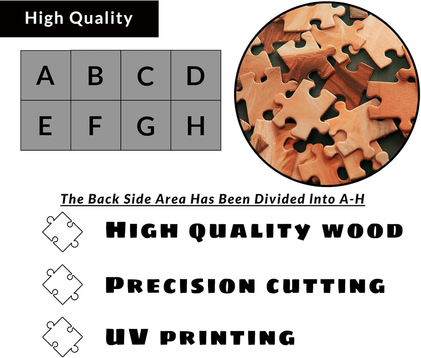 Custom Puzzle from Photos - Personalized 1000/500/300/200/120 Piece Jigsaw Puzzle for Adults & Kids, Unique Wooden Gift for Christmas, Wedding, Anniversary, Birthday