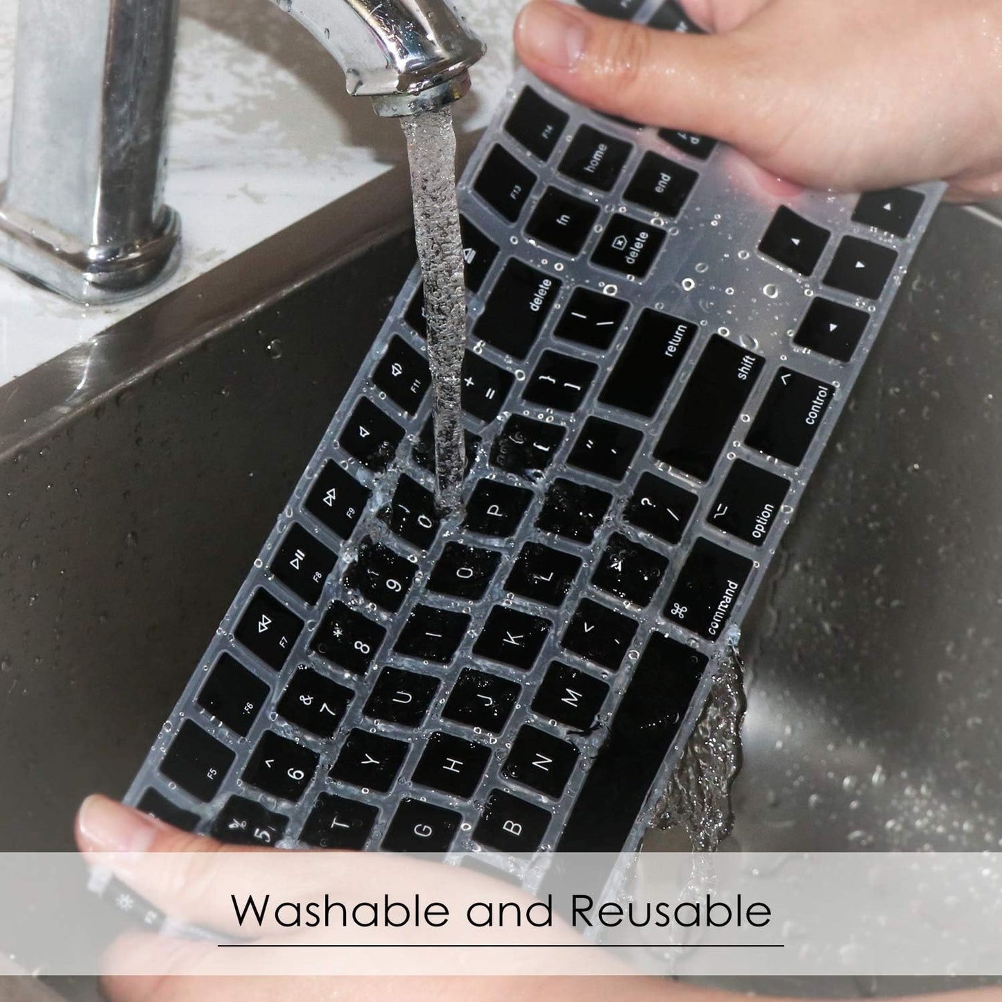 Allinside Black Cover for Apple iMac Magic Keyboard with Numeric Keypad MQ052LL/A A1843 US Layout