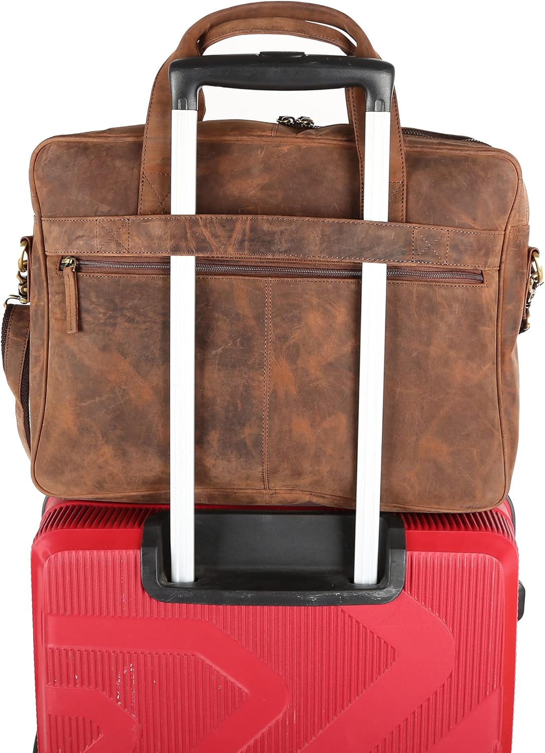 Leather briefcases Laptop Messenger Bags Best Office School College Satchel Bag for Men and Women