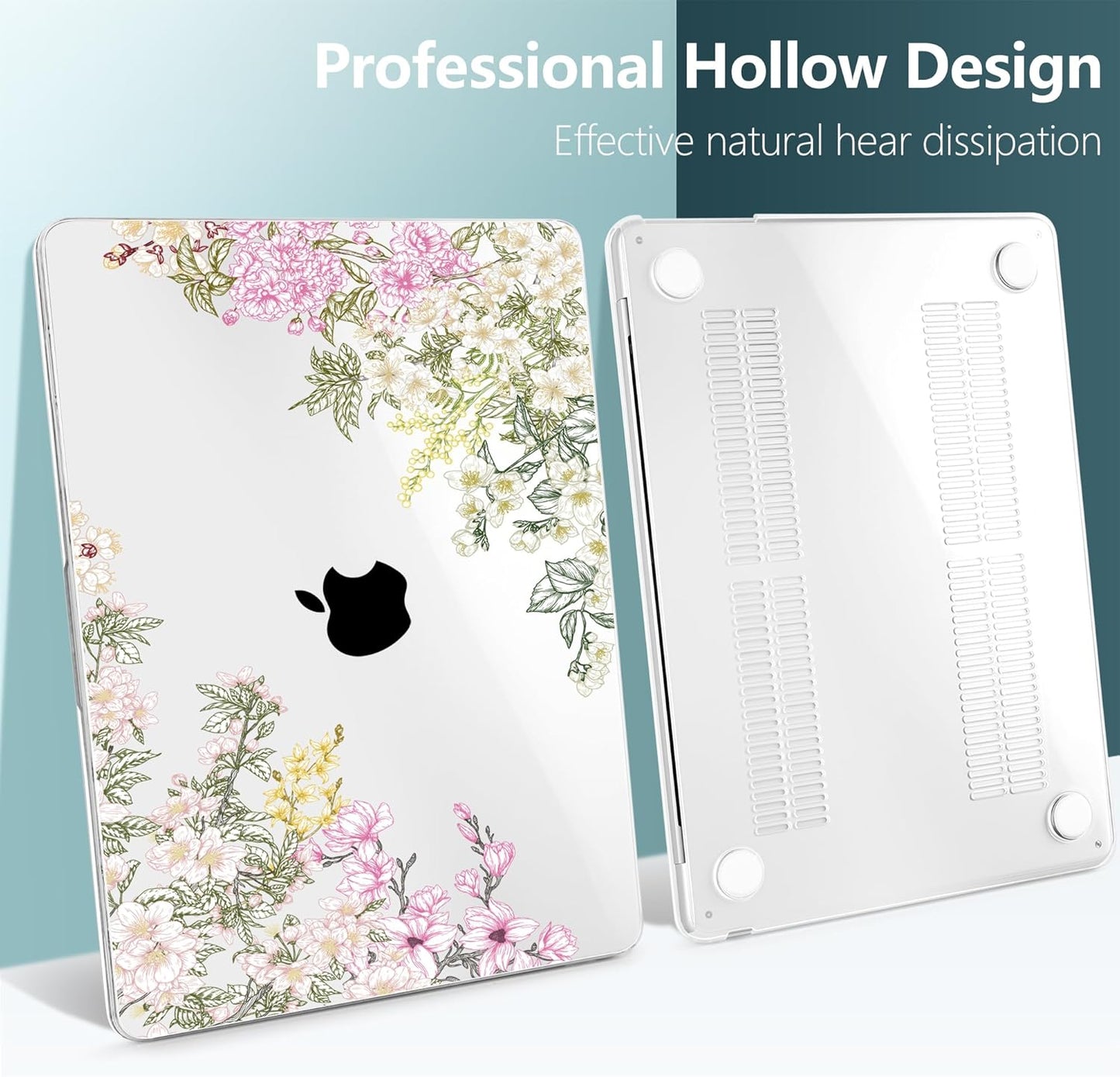 TWOLSKOO Compatible with M4 MacBook Air 13.6 inch Case 2025-2022 Release M4 A3240 M3 A3113 M2 A2681, Plastic Hard Shell & Keyboard Cover & Type C Adapter & Screen Protector, Mobilnoe