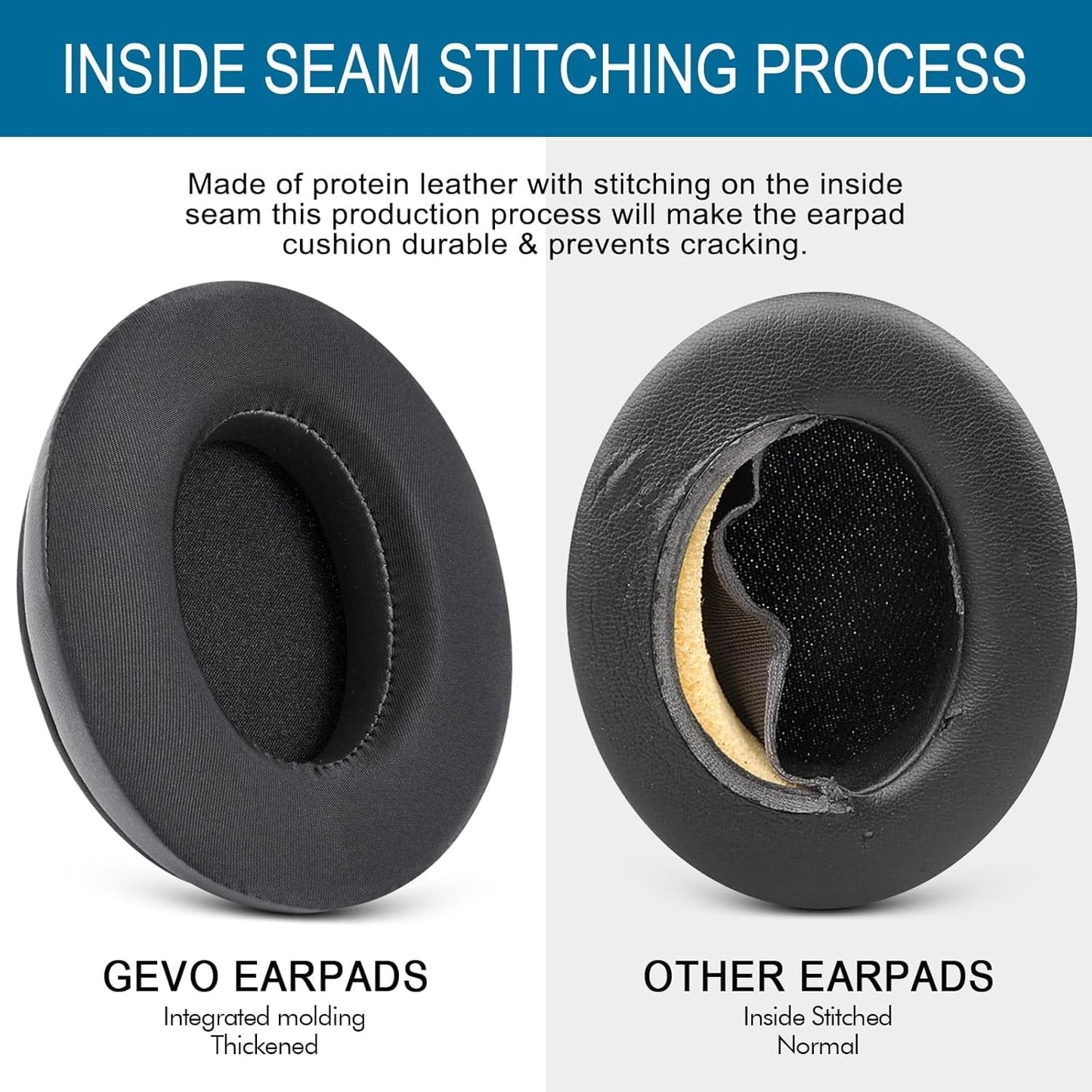 GVOEARS Cooling Gel Replacement Ear Pads for HyperX Cloud 1/2/3/Pro/Core/Alpha/Alpha S/Alpha Pro/Flight/Flight S/Stinger/Stinger S, CloudX Stinger Headset and More, Breathable Ice Silk Fabric - Black