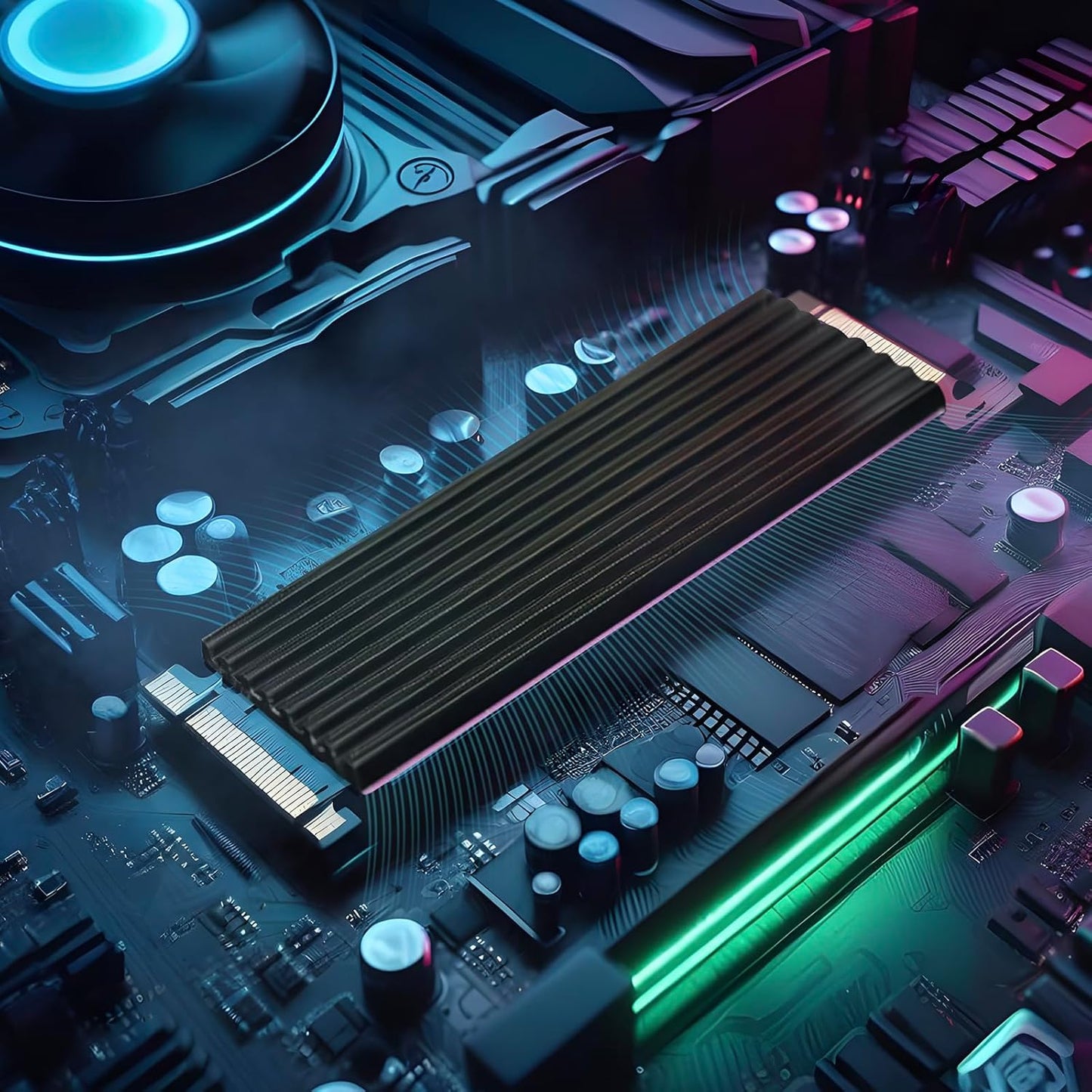 Aairhut 20 Pieces 120 x 20 x 1 mm Thermal Pads, 15 W/m.K Conductive Silicone Pad for M.2 SSD GPU Heatsink LED PS4 PS5 & More - Pink