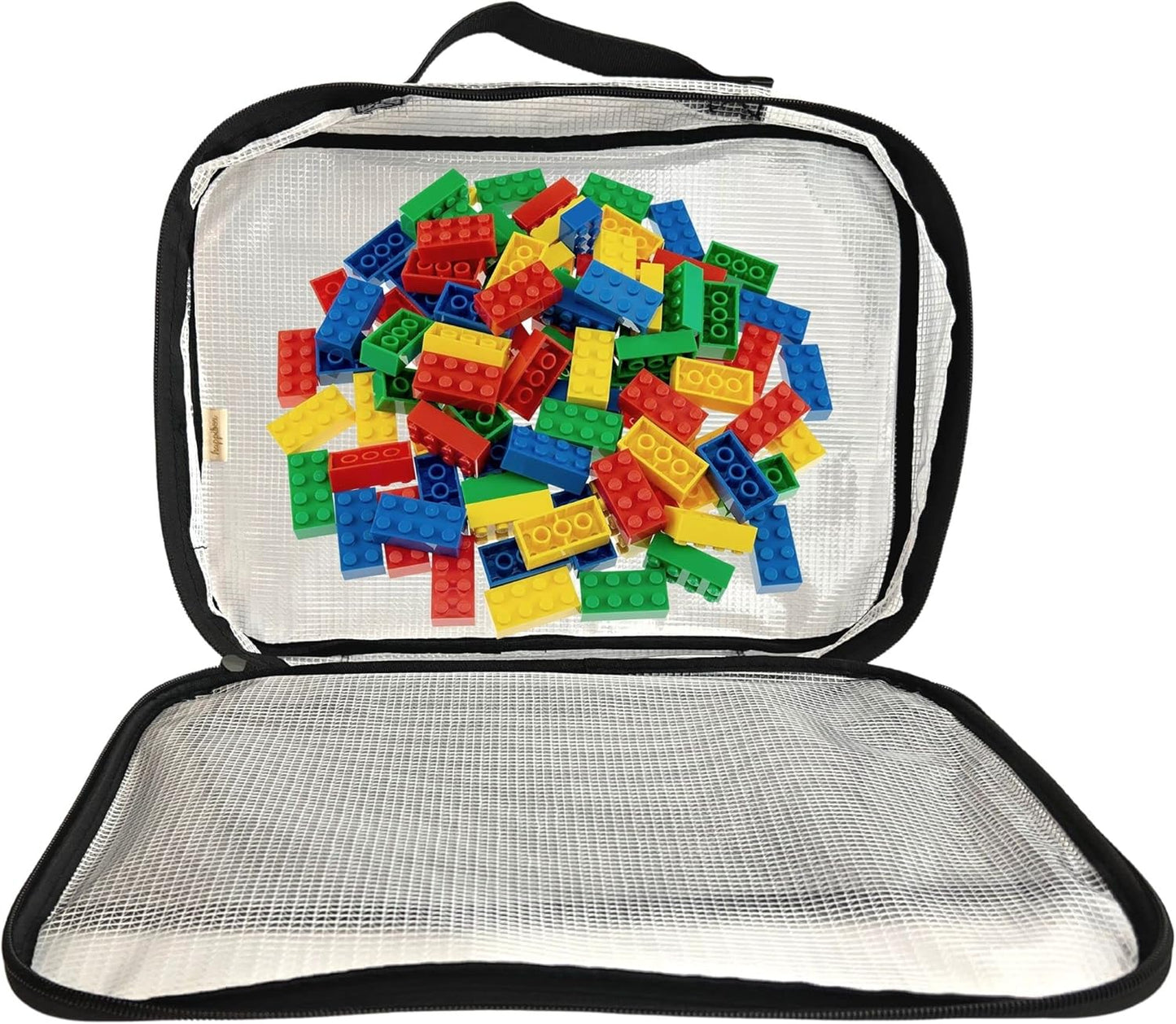 4PC Large Mesh Storage Bag for Board Games, Puzzles, Toys, Supplies, Zippered Bags for Organization Compatible with Legos and Doll Storage (4pc Mesh Bags)