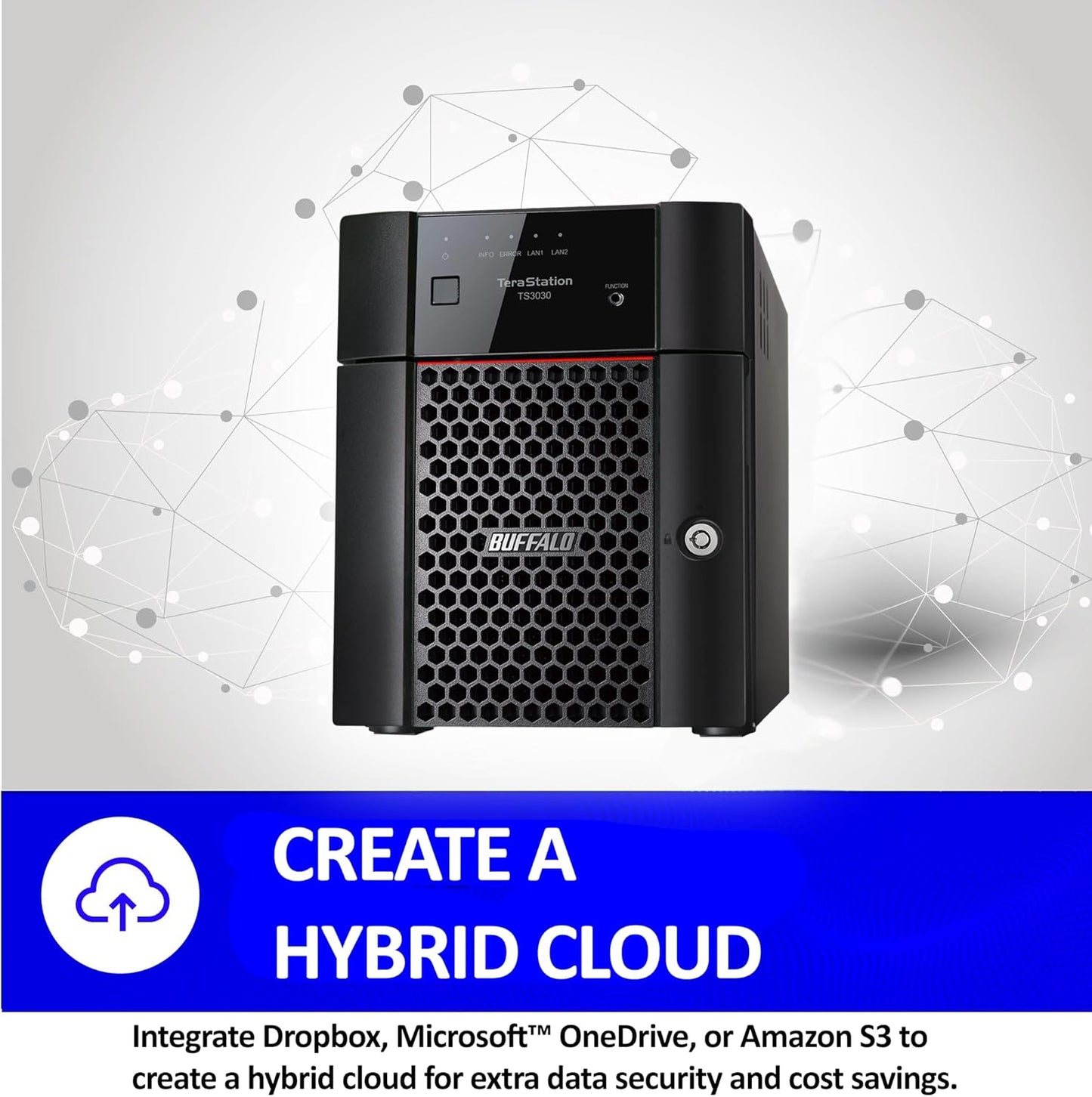 BUFFALO TeraStation 3430DN 4-Bay 4TB (2x2TB) Desktop Small-Med Business NAS w/Hard Drives Included