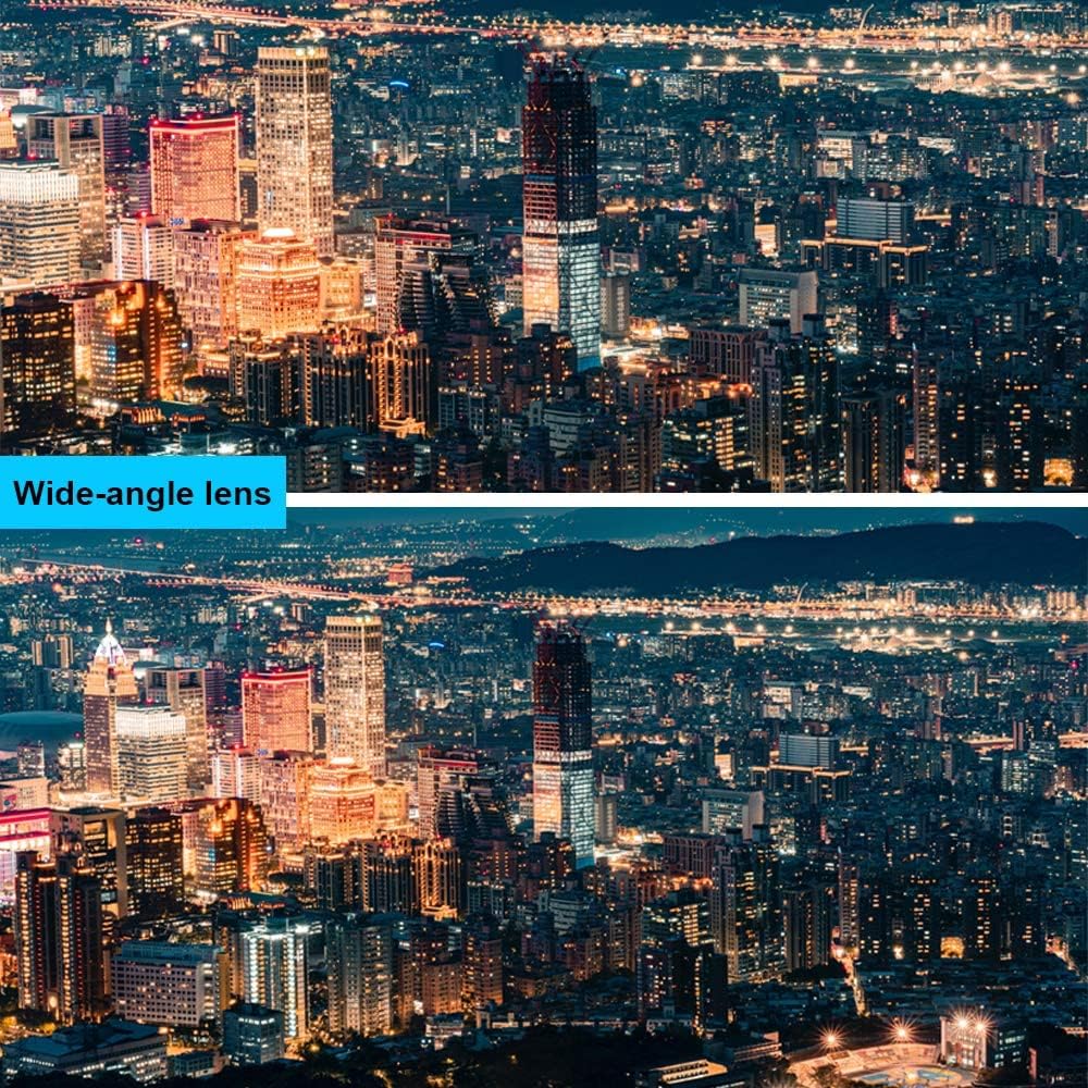 3 in 1 Cell Phone Camera Lens Kit Wide Angle Macro Fisheye Lens Universal for Smart Phones iPhone Samsung Android(Gold)