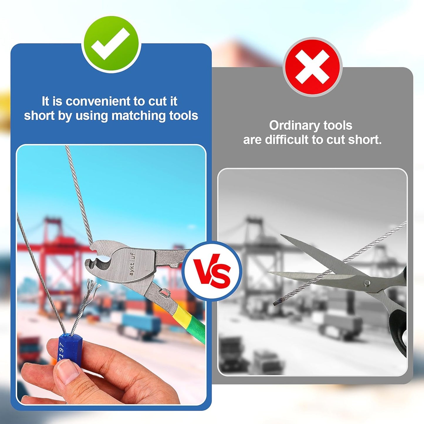 240 Pieces Security Cable Seals, Metal Number Security Tags for Truck, Trailers, Cargo, Containers, Vans, Oil Tank, Milk Vehicle (Orange, 240 Pack)