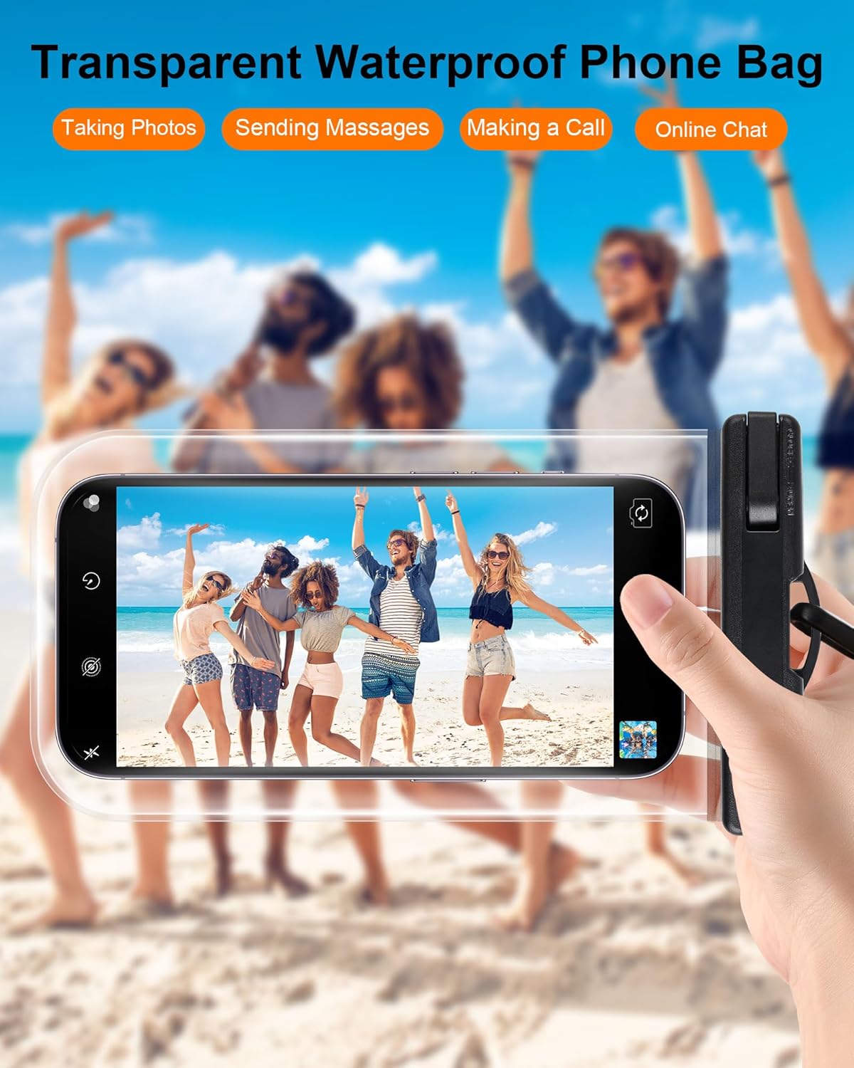 2025 Waterproof Phone Pouch: 3 Pack Cruise Ship Essentials Must Haves Dry Bag for Beach Vacation Essentials Accessories, Water Proof Phone Case for iPhone 16 15 14 13 12 Pro Plus Max Galaxy