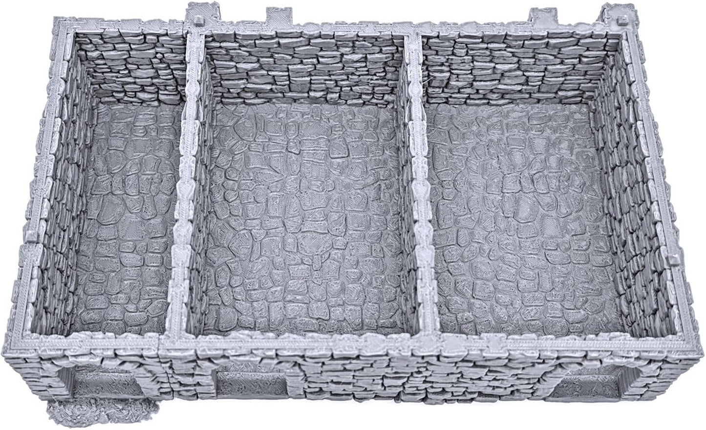 Black Rock Barracks by Printable Scenery, 3D Printed Tabletop RPG Scenery and Wargame Terrain 28mm Miniatures